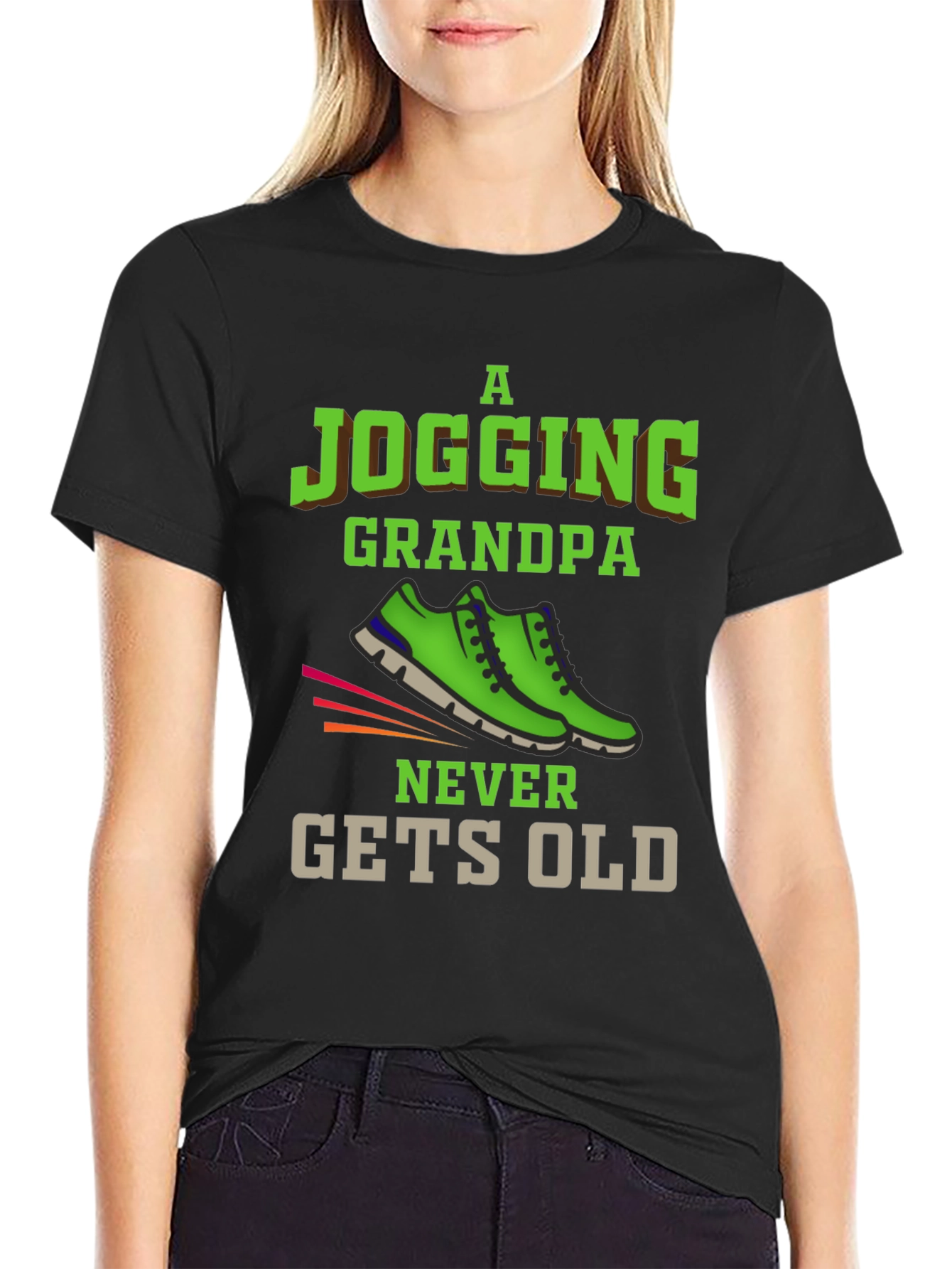 Jogging Grandpa T-Shirt - Never Gets Old