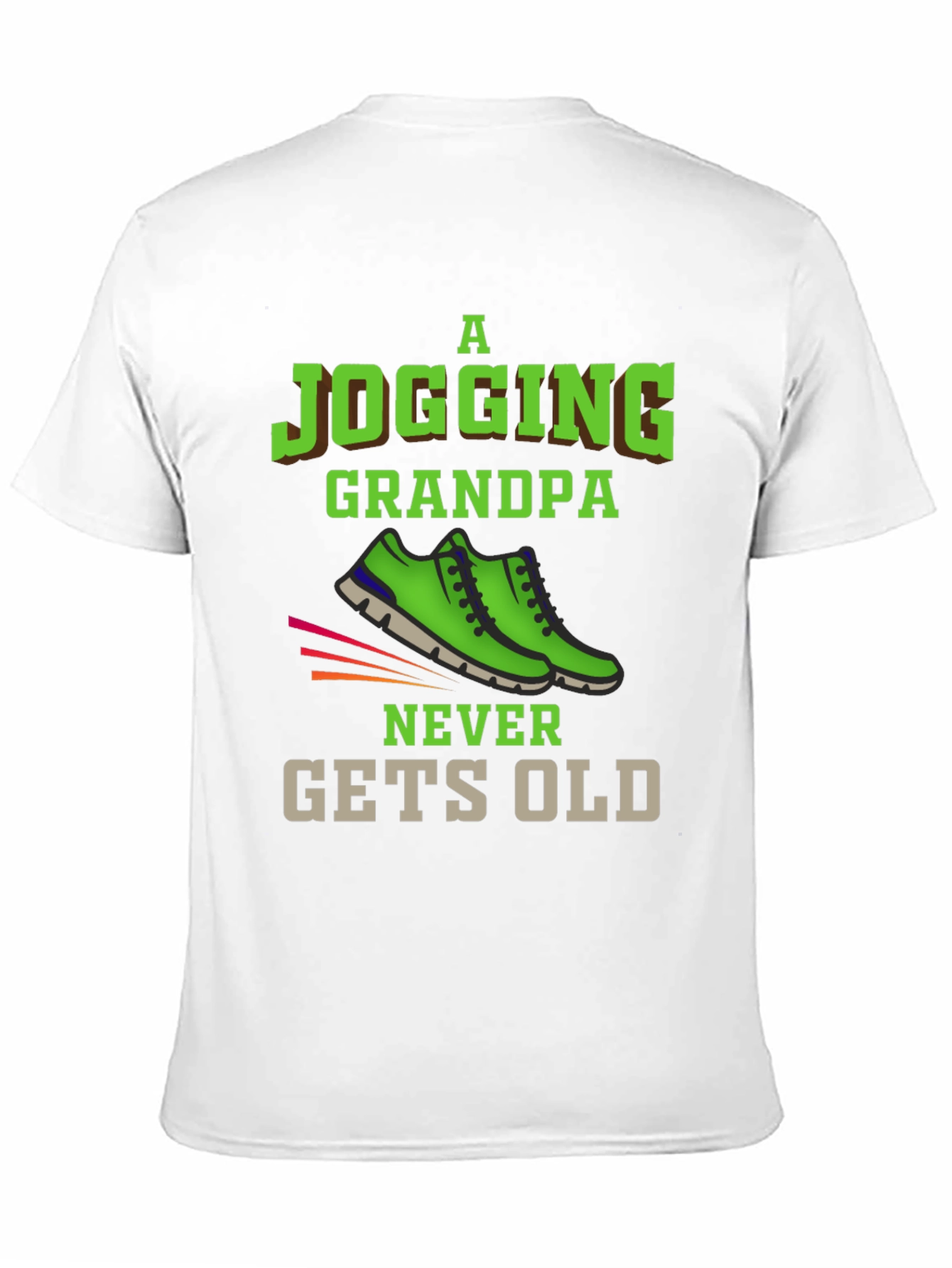 Jogging Grandpa T-Shirt - Never Gets Old