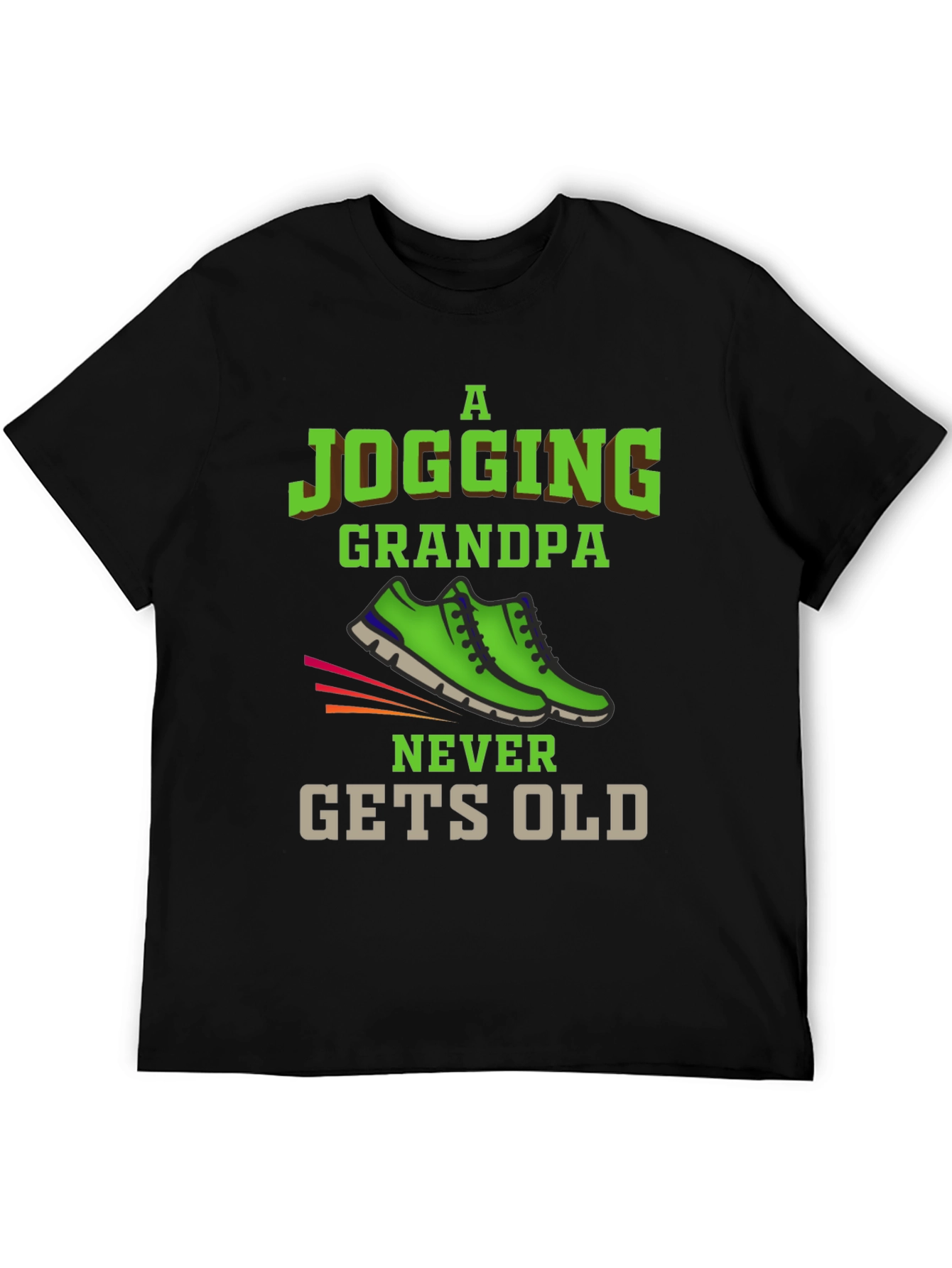 Jogging Grandpa T-Shirt - Never Gets Old
