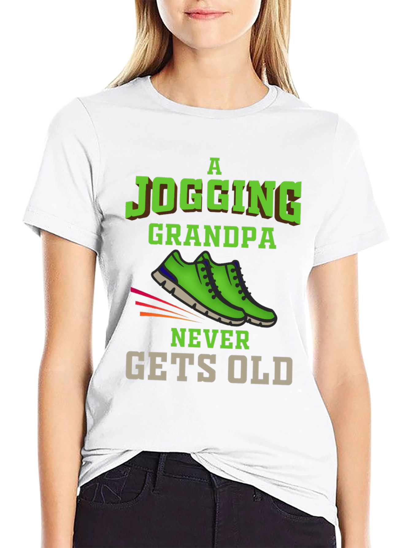 Jogging Grandpa T-Shirt - Never Gets Old