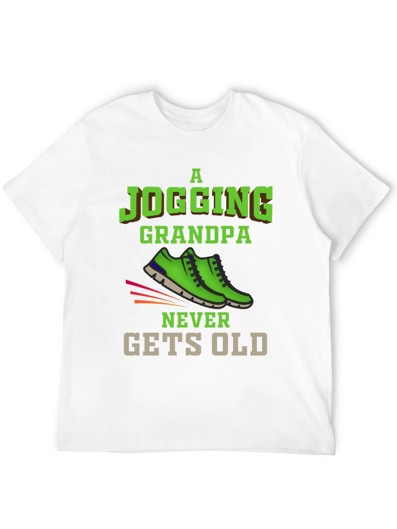 Jogging Grandpa T-Shirt - Never Gets Old