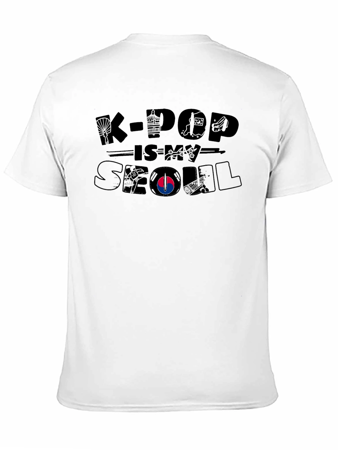 K-Pop Is My Seoul Black T-Shirt