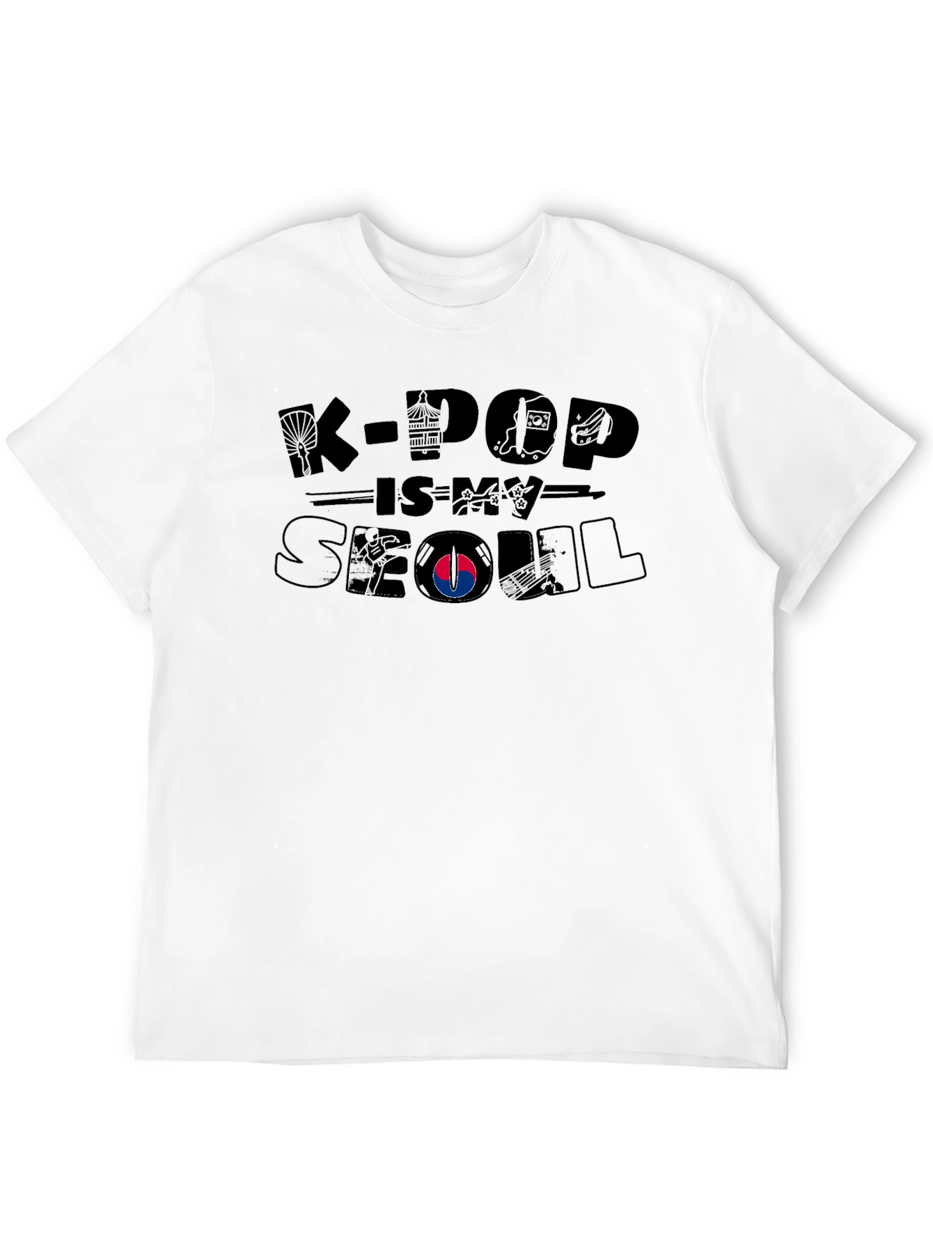 K-Pop Is My Seoul Black T-Shirt