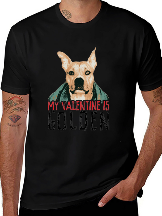 Golden Valentine Dog T-Shirt