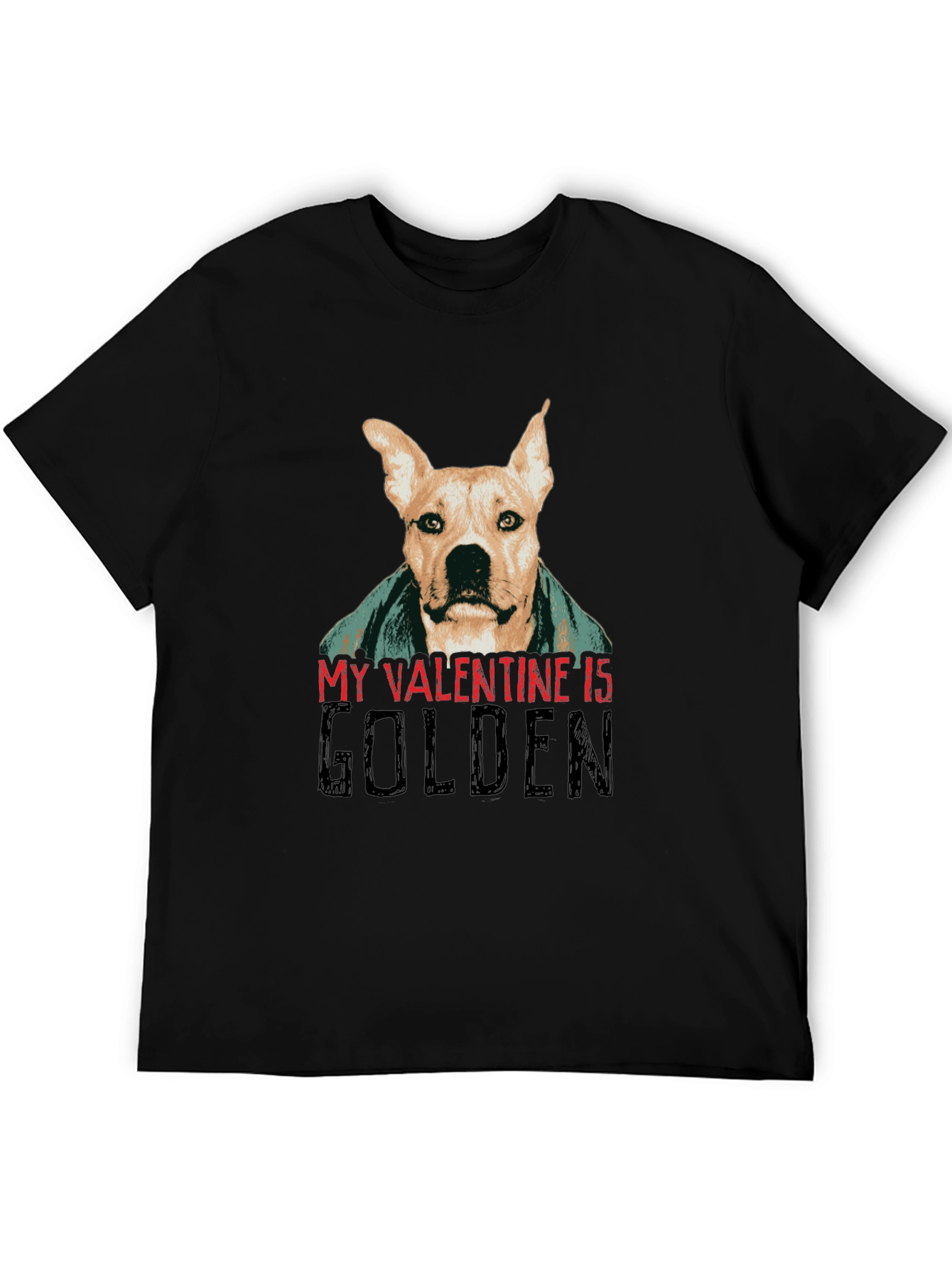 Golden Valentine Dog T-Shirt