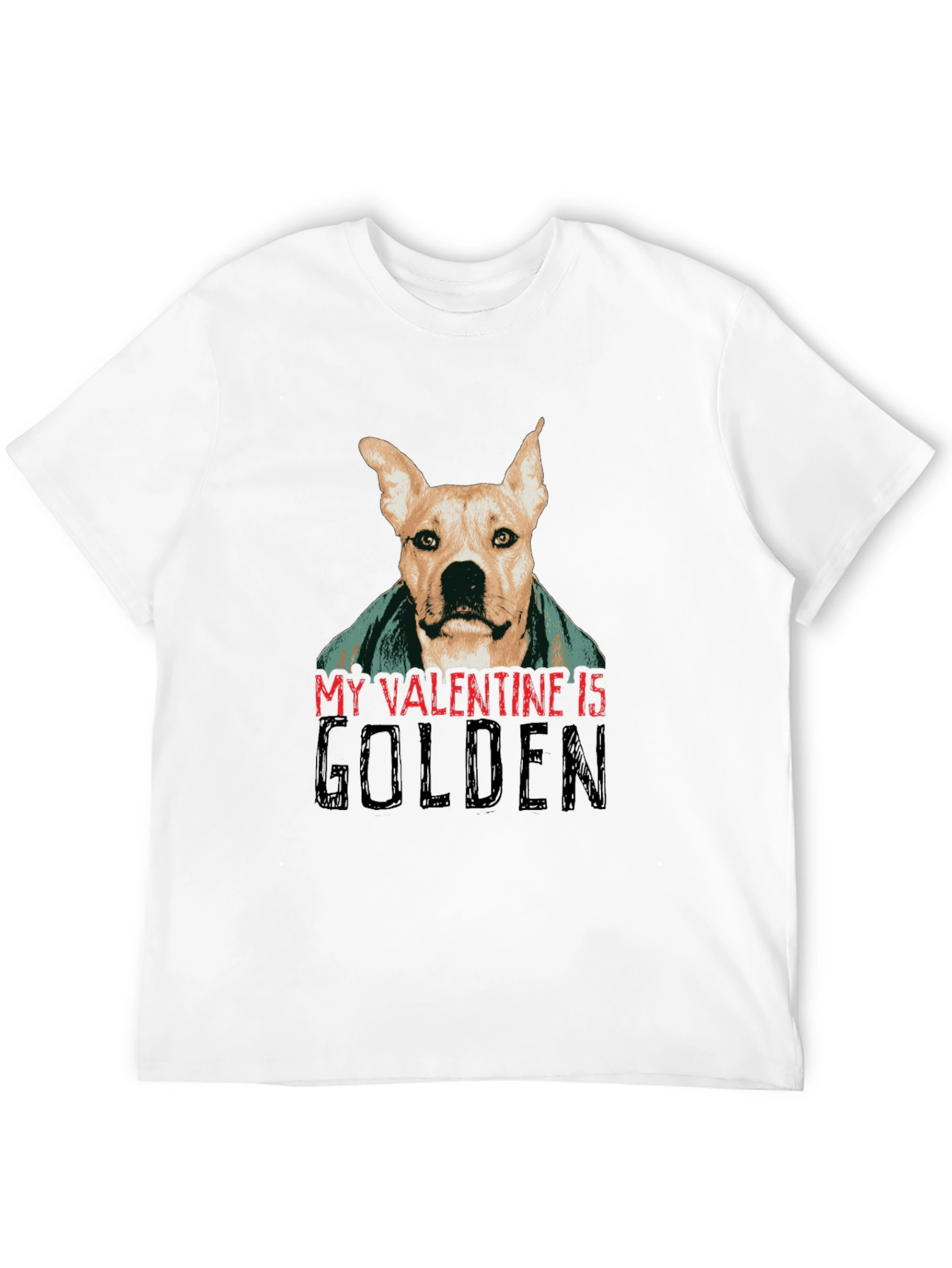 Golden Valentine Dog T-Shirt