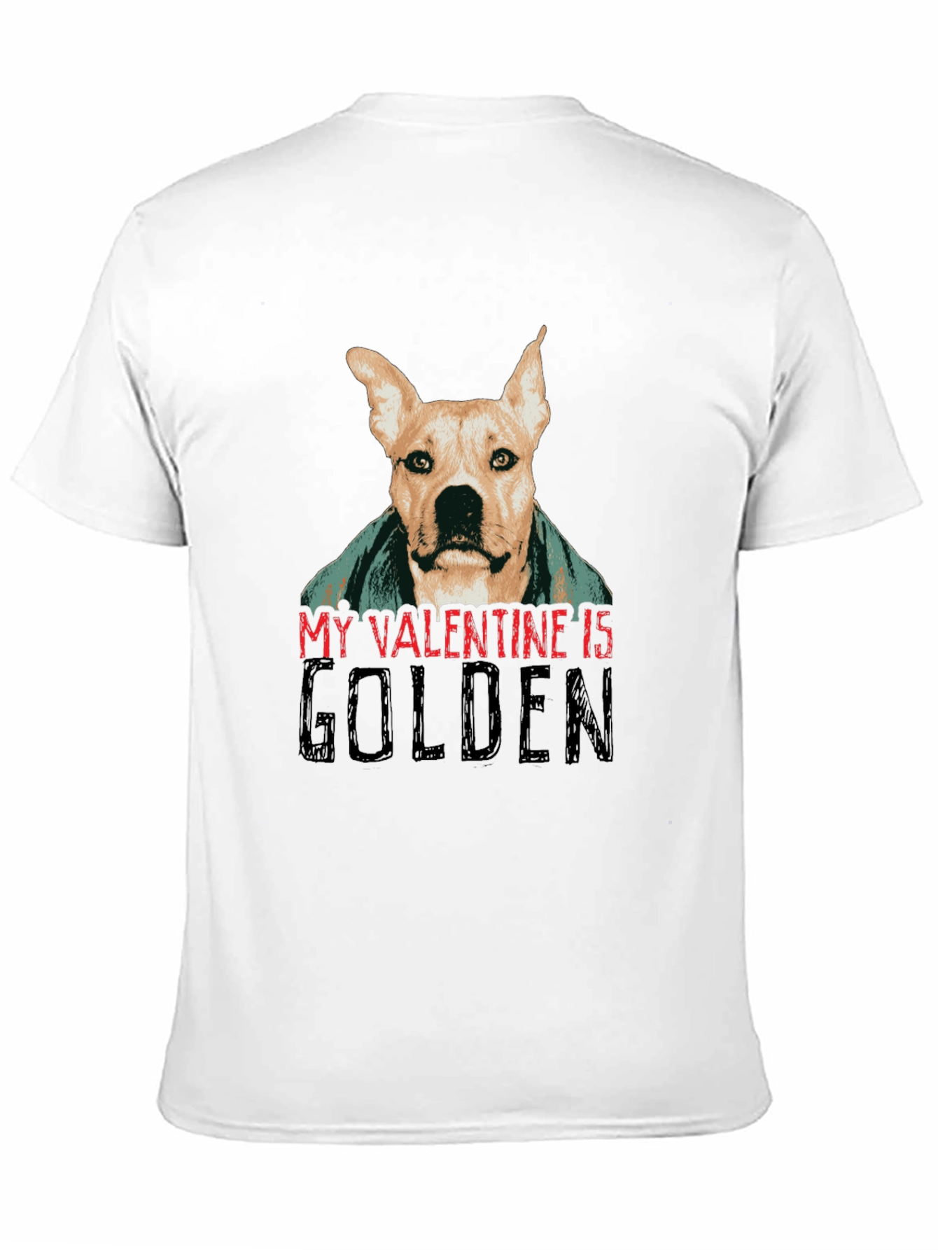 Golden Valentine Dog T-Shirt