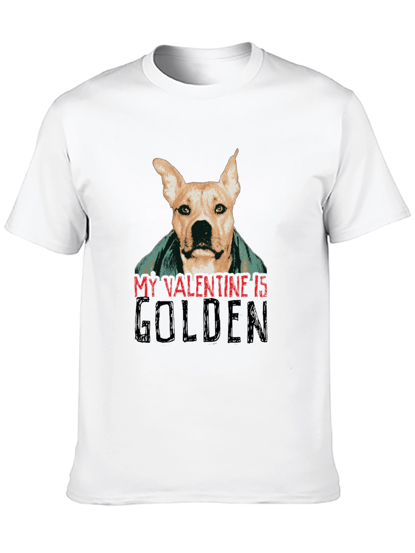 Golden Valentine Dog T-Shirt