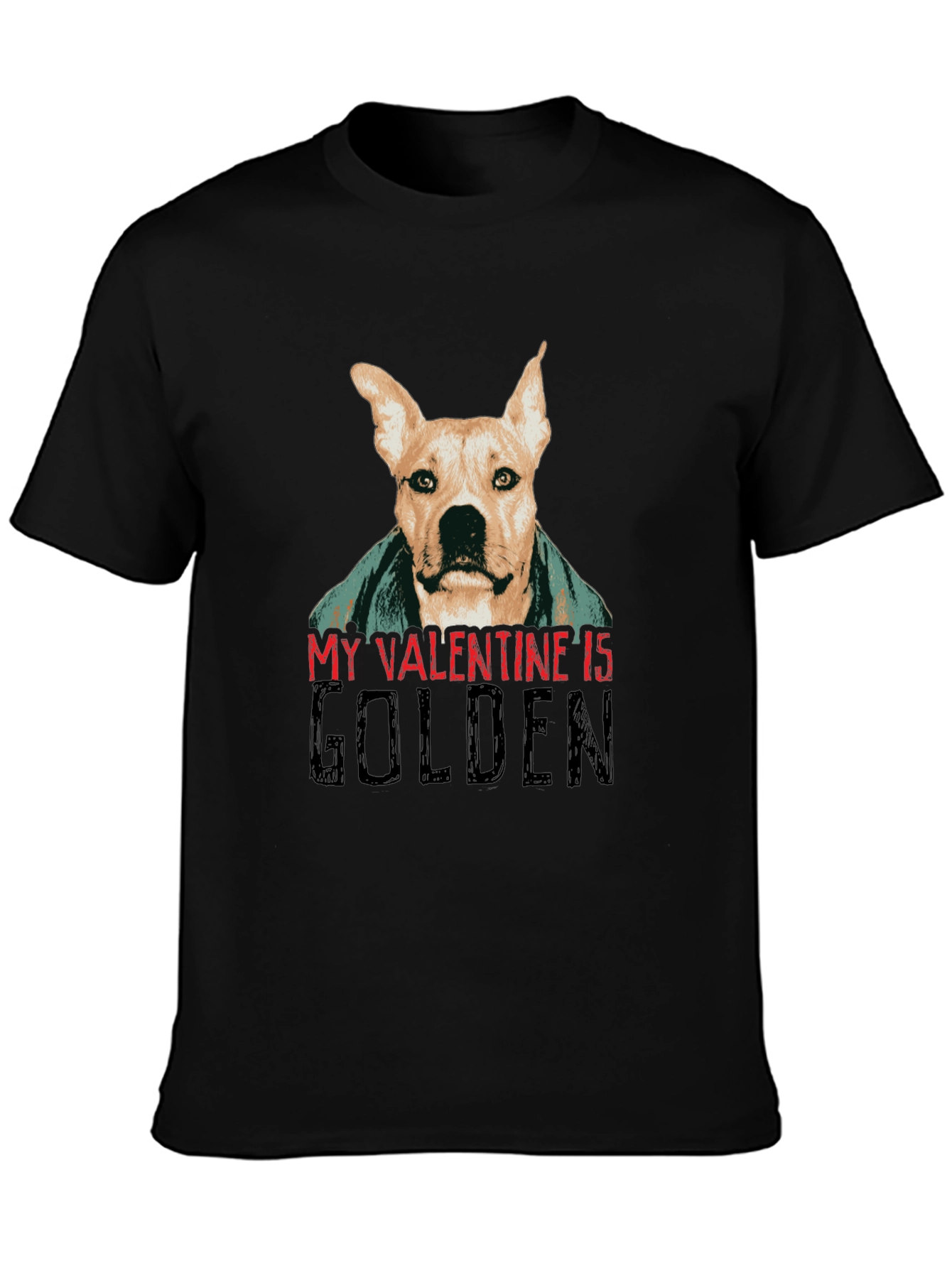 Golden Valentine Dog T-Shirt