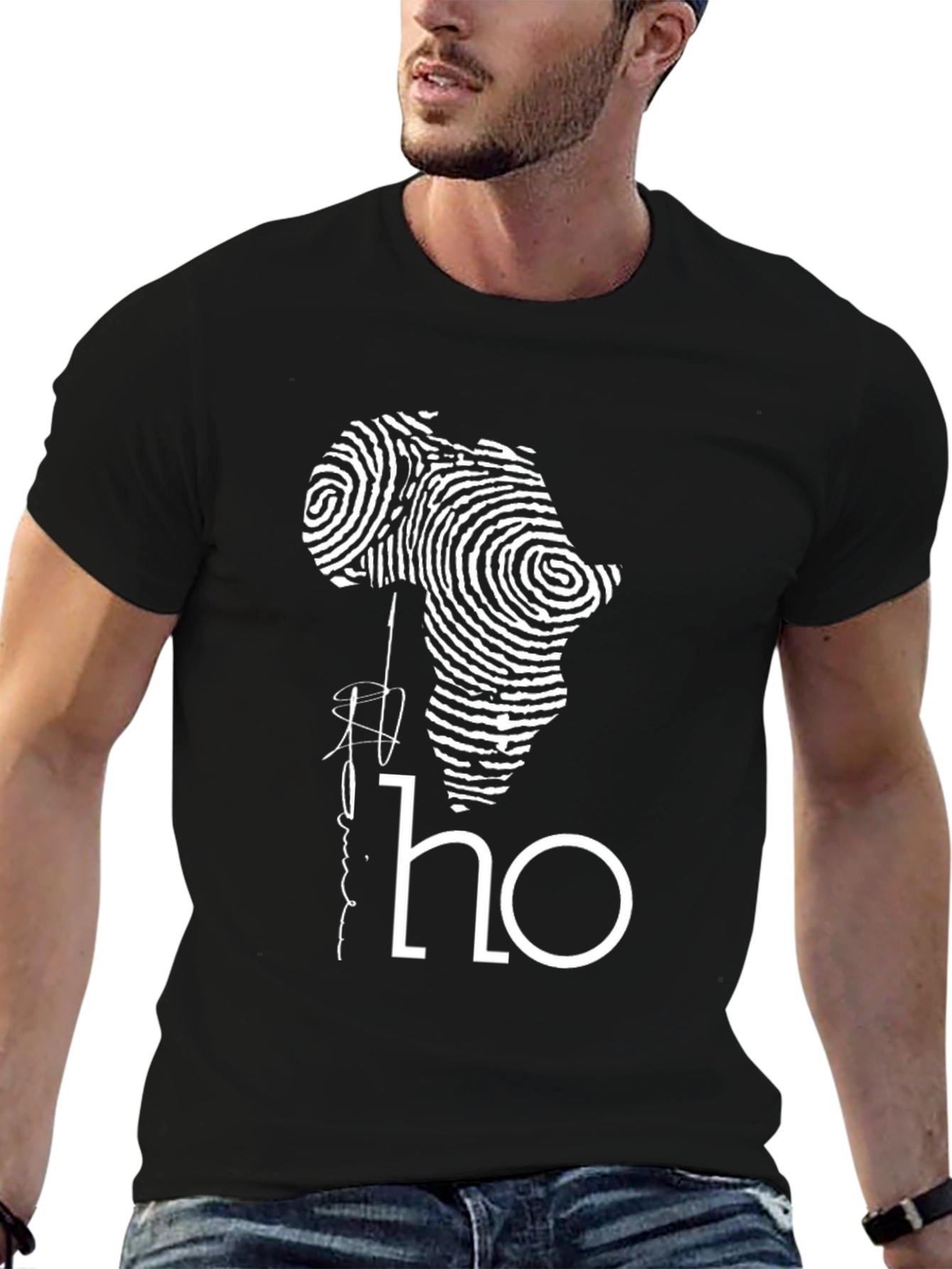 Africa Fingerprint T-Shirt - Unisex Graphic Tee