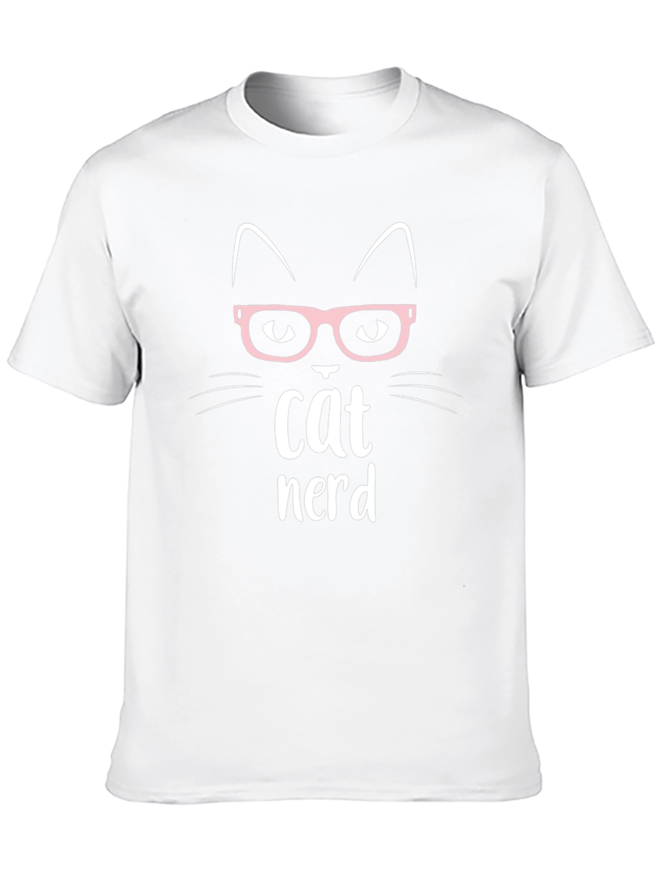 Cat Nerd T-Shirt - Cute Geeky Graphic Tee
