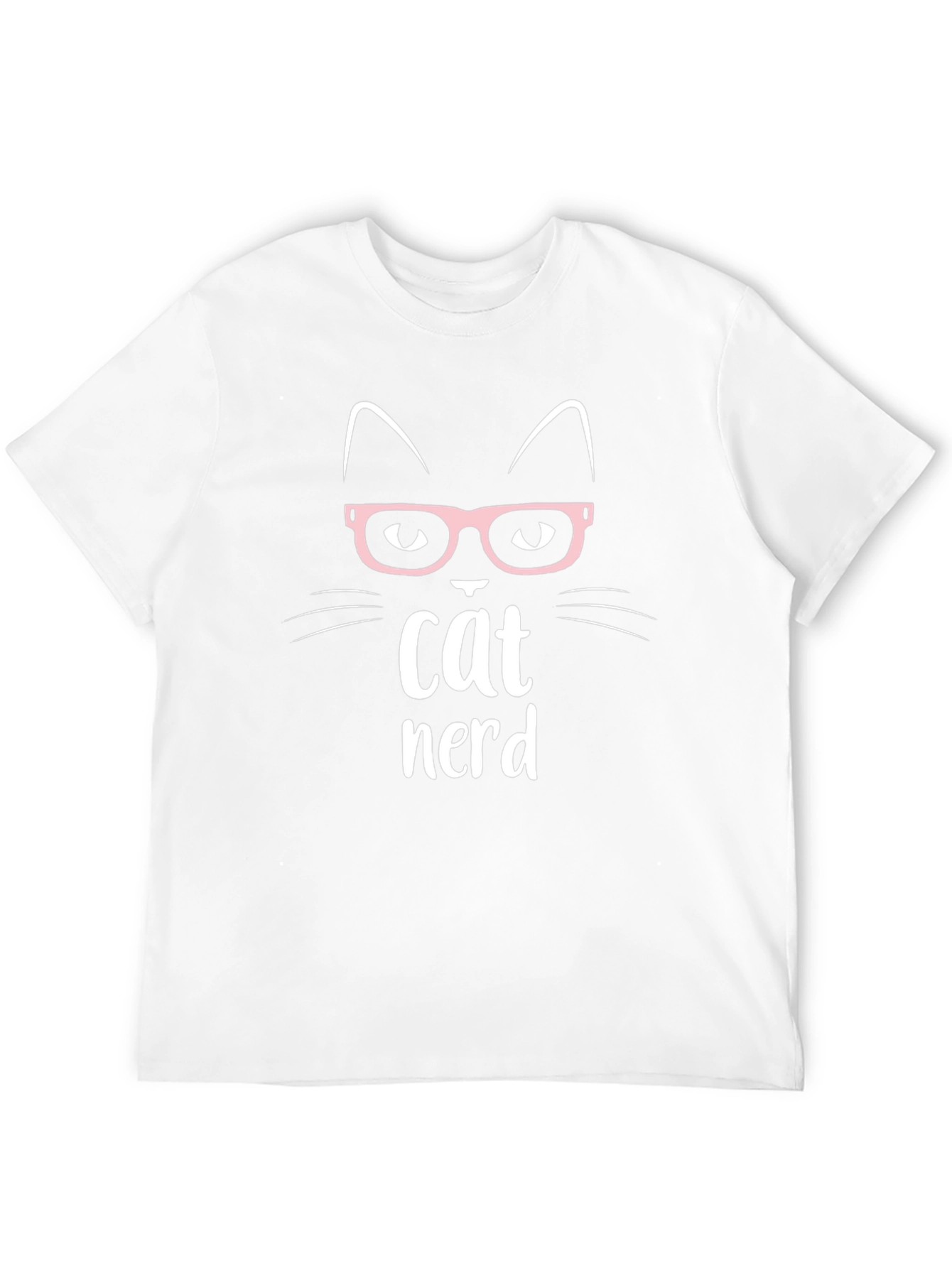 Cat Nerd T-Shirt - Cute Geeky Graphic Tee