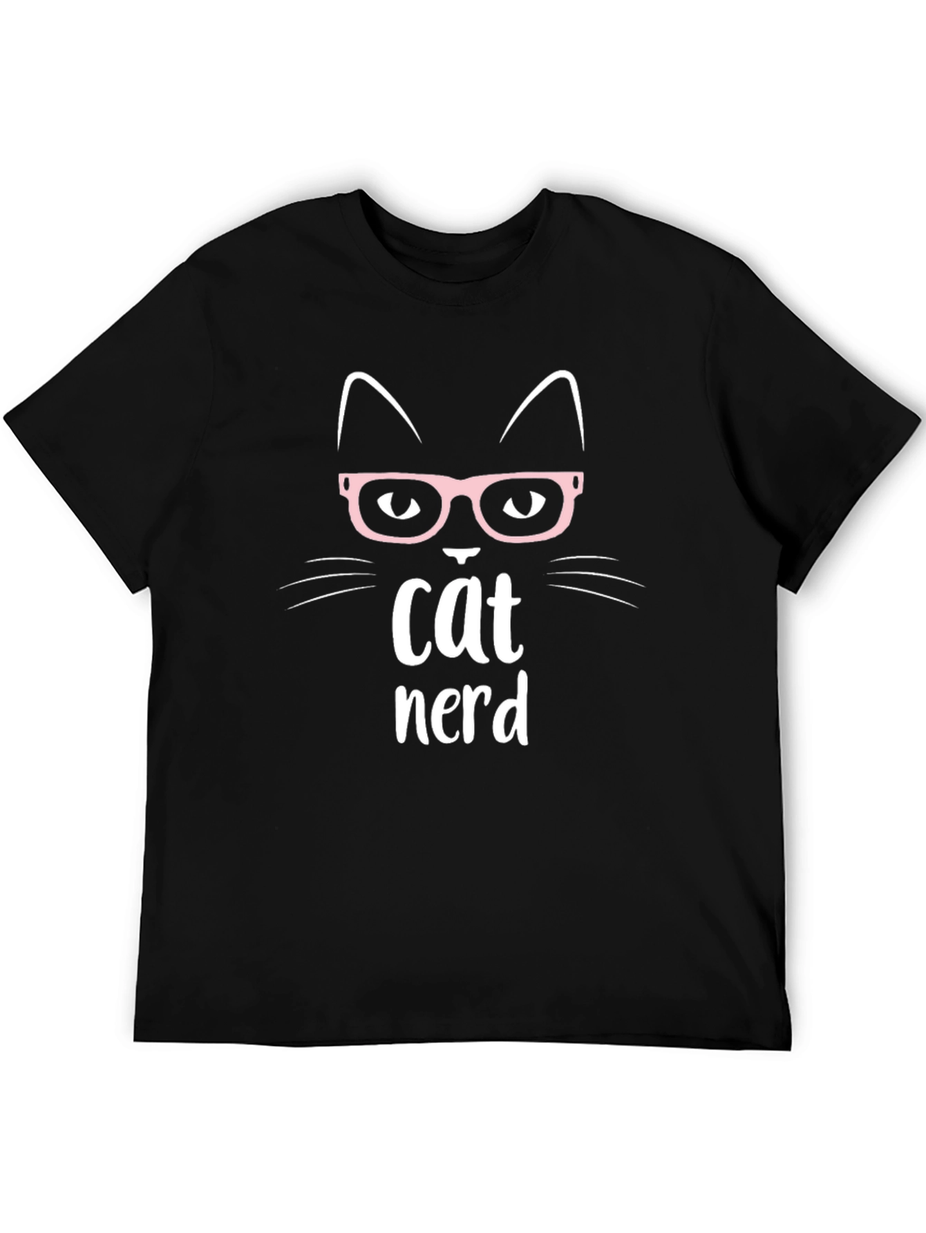 Cat Nerd T-Shirt - Cute Geeky Graphic Tee