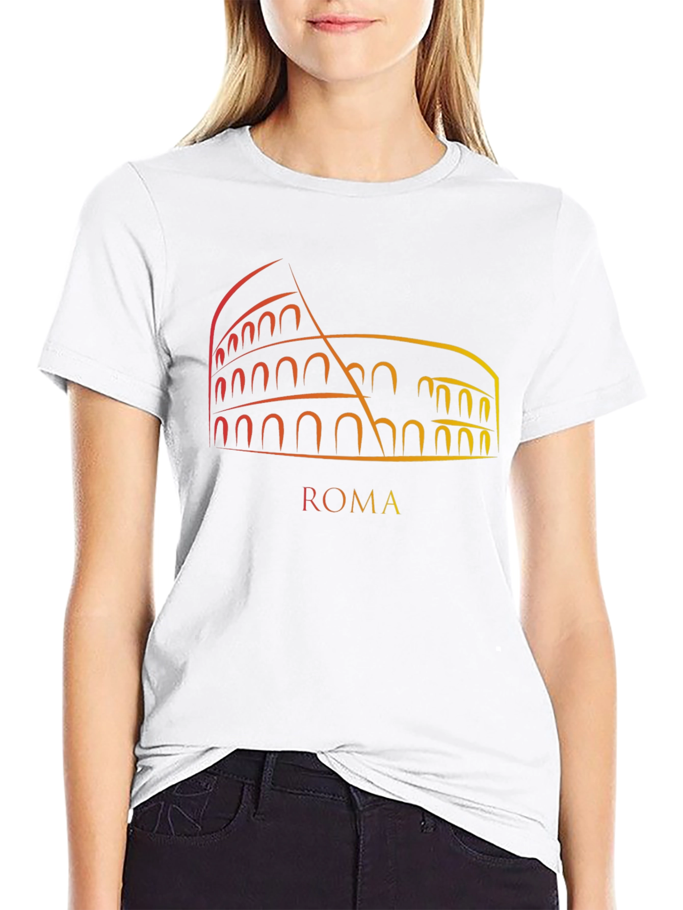 Roma Colosseum Graphic Tee - Mens Black T-Shirt