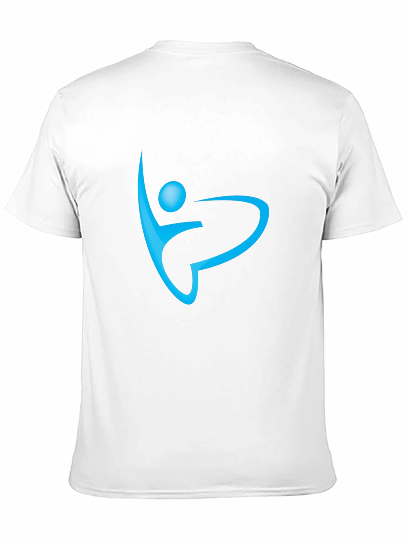 Black T-Shirt with Abstract Figure Design
