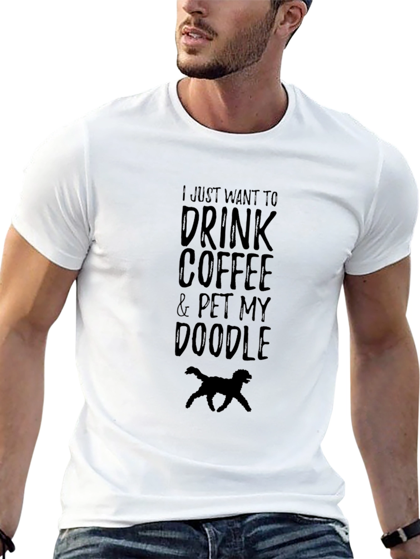 Coffee & Doodle T-Shirt - Black