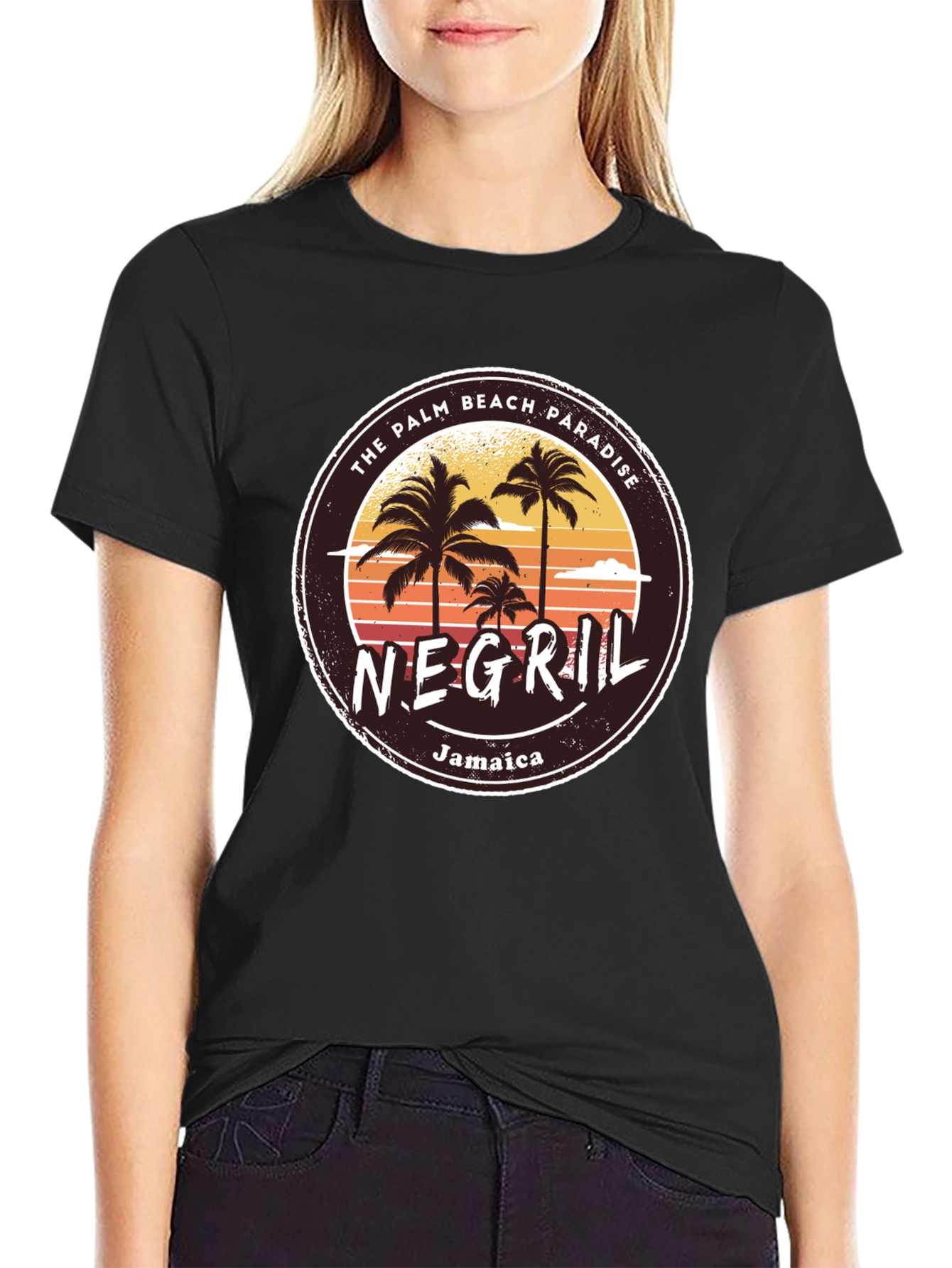 Negril Jamaica T-Shirt Palm Beach Paradise Graphic Tee