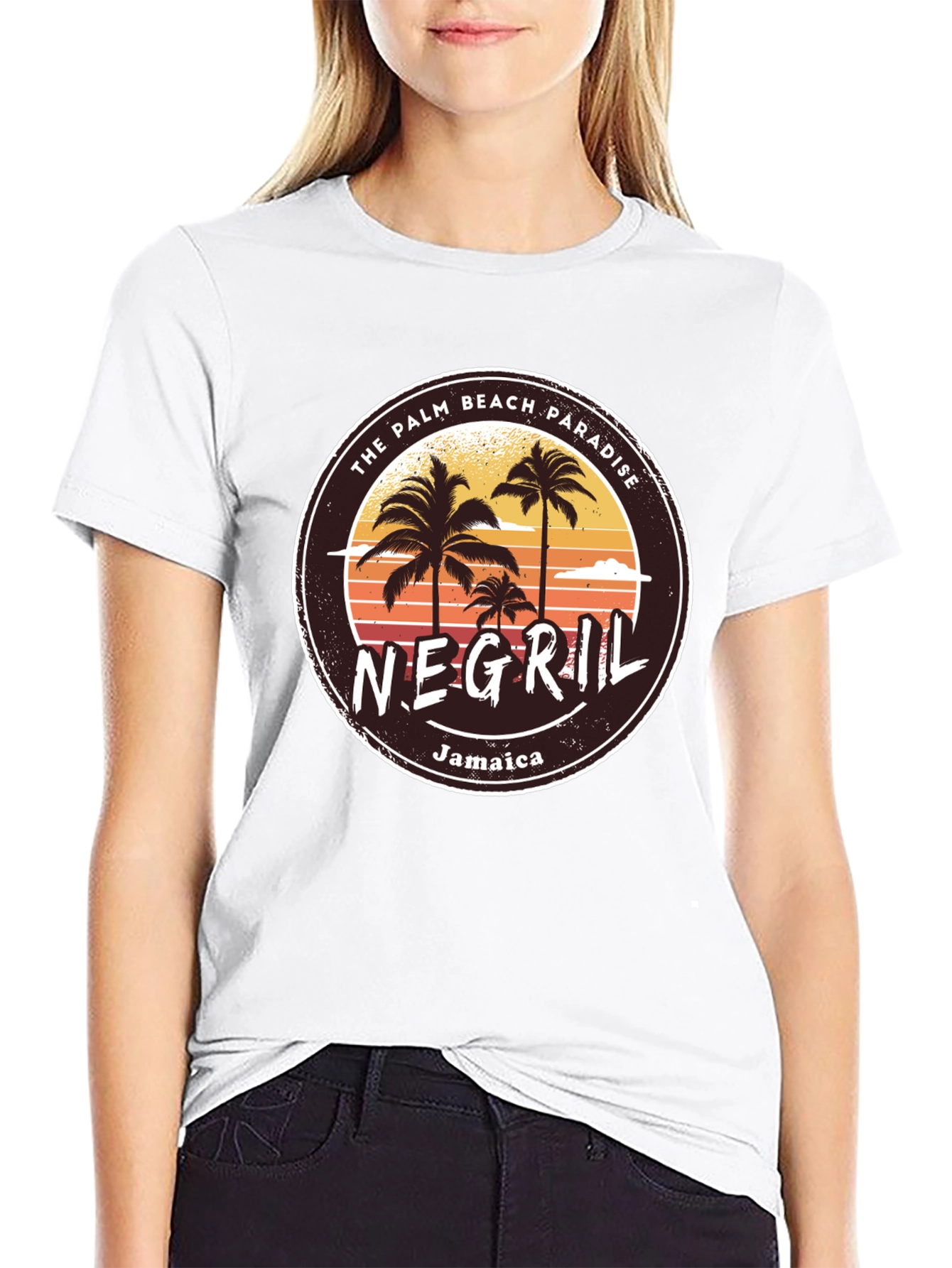 Negril Jamaica T-Shirt Palm Beach Paradise Graphic Tee