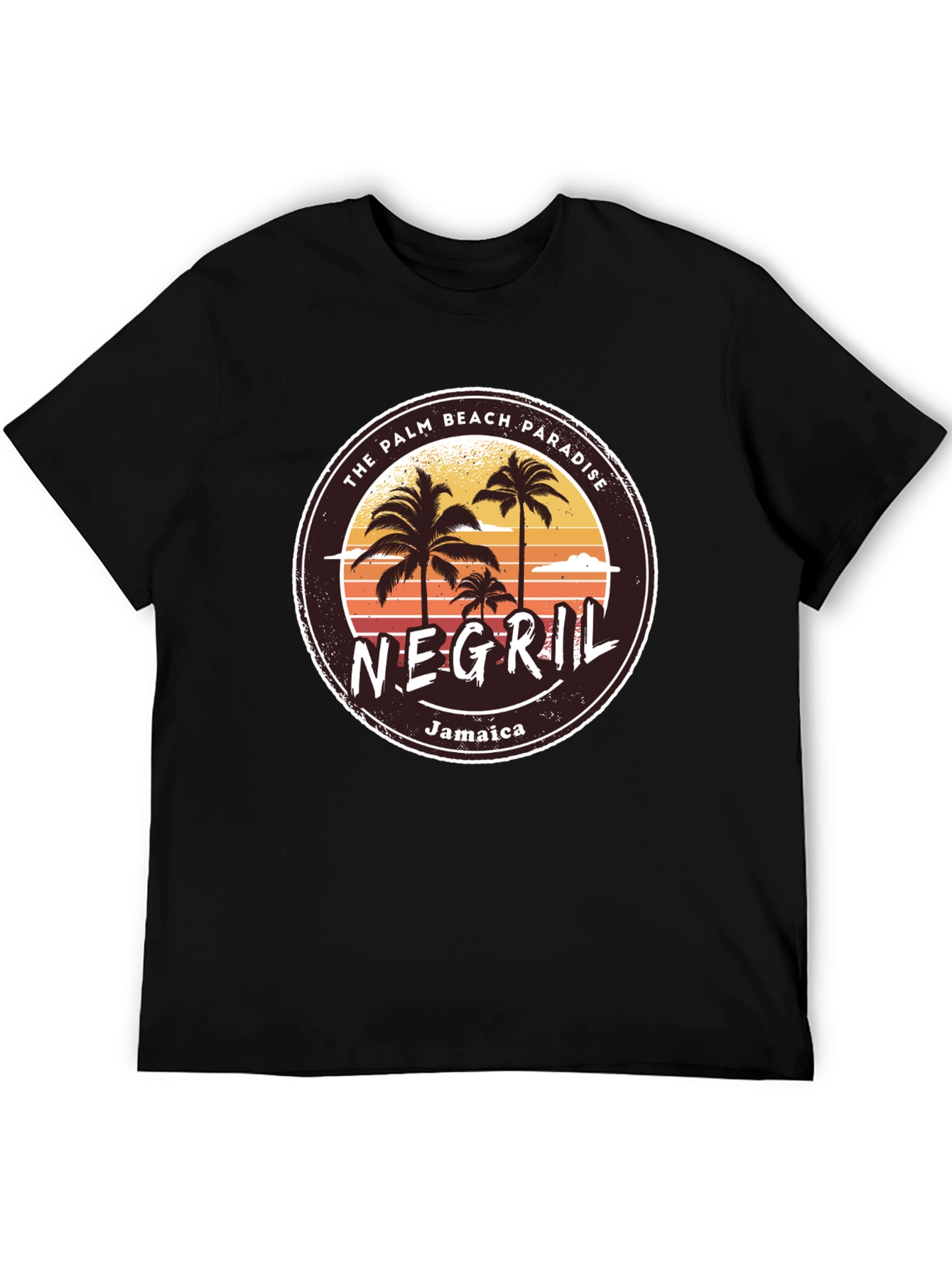 Negril Jamaica T-Shirt Palm Beach Paradise Graphic Tee