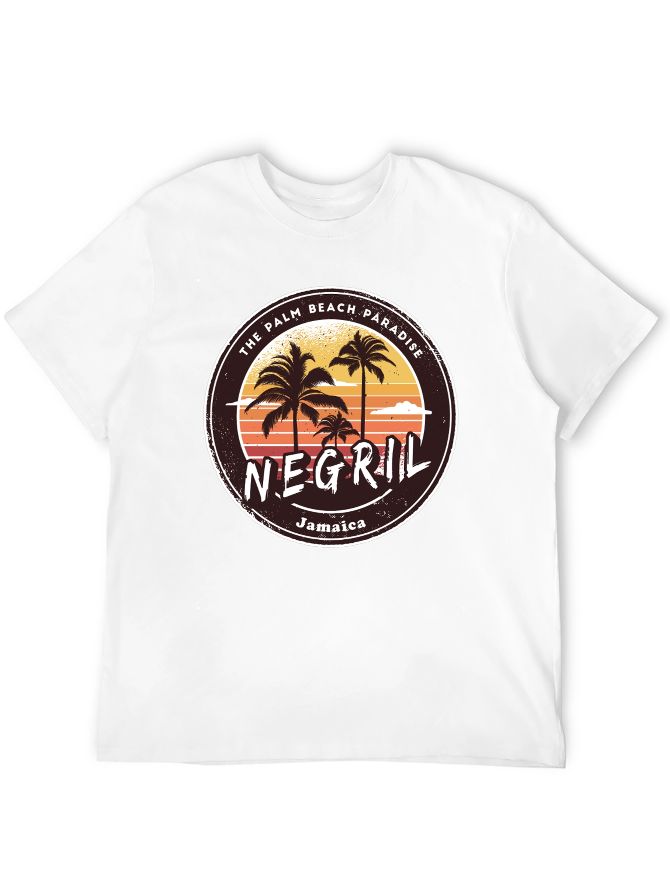 Negril Jamaica T-Shirt Palm Beach Paradise Graphic Tee