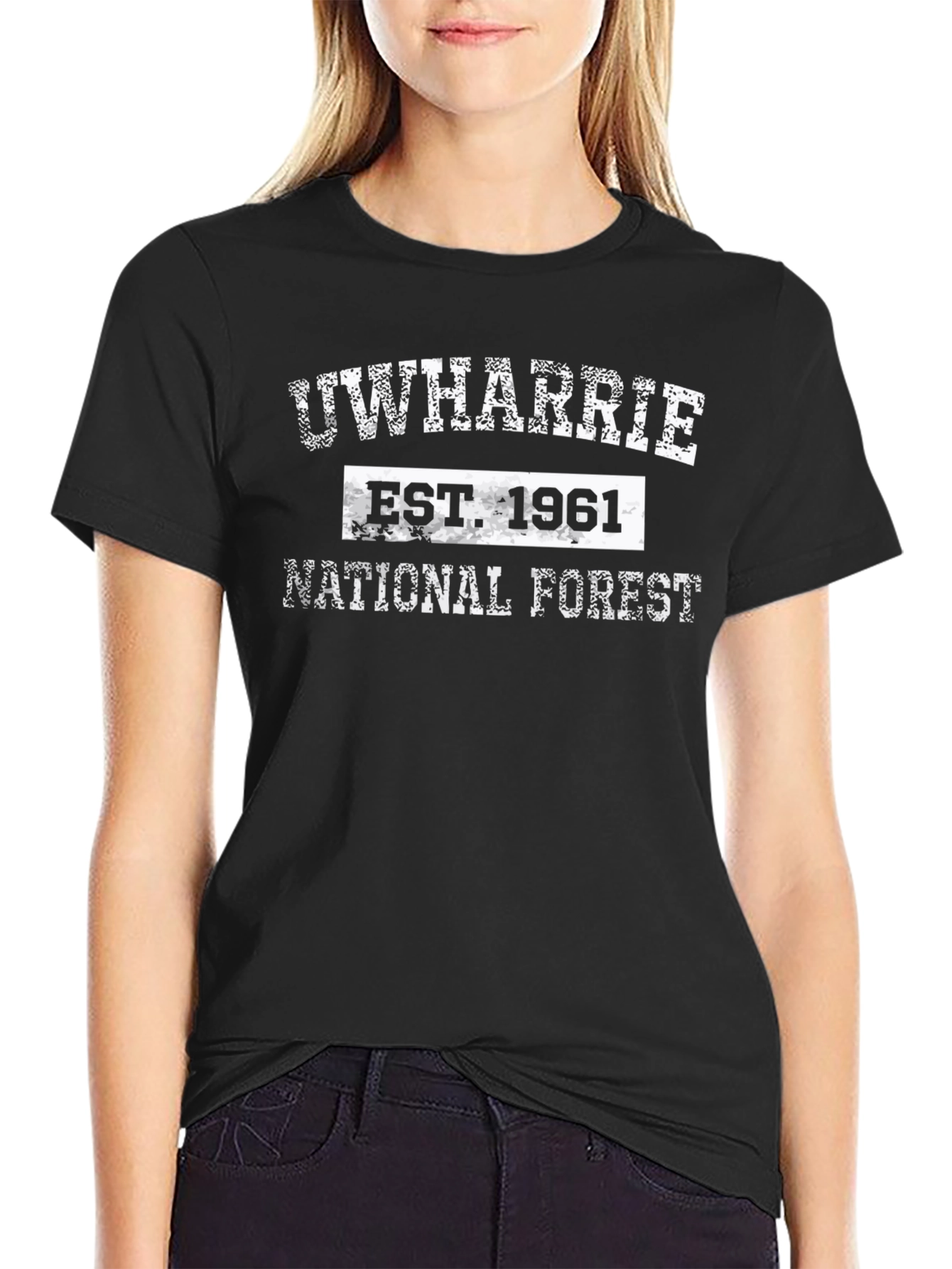 Uwharrie National Forest Est. 1961 Black T-Shirt