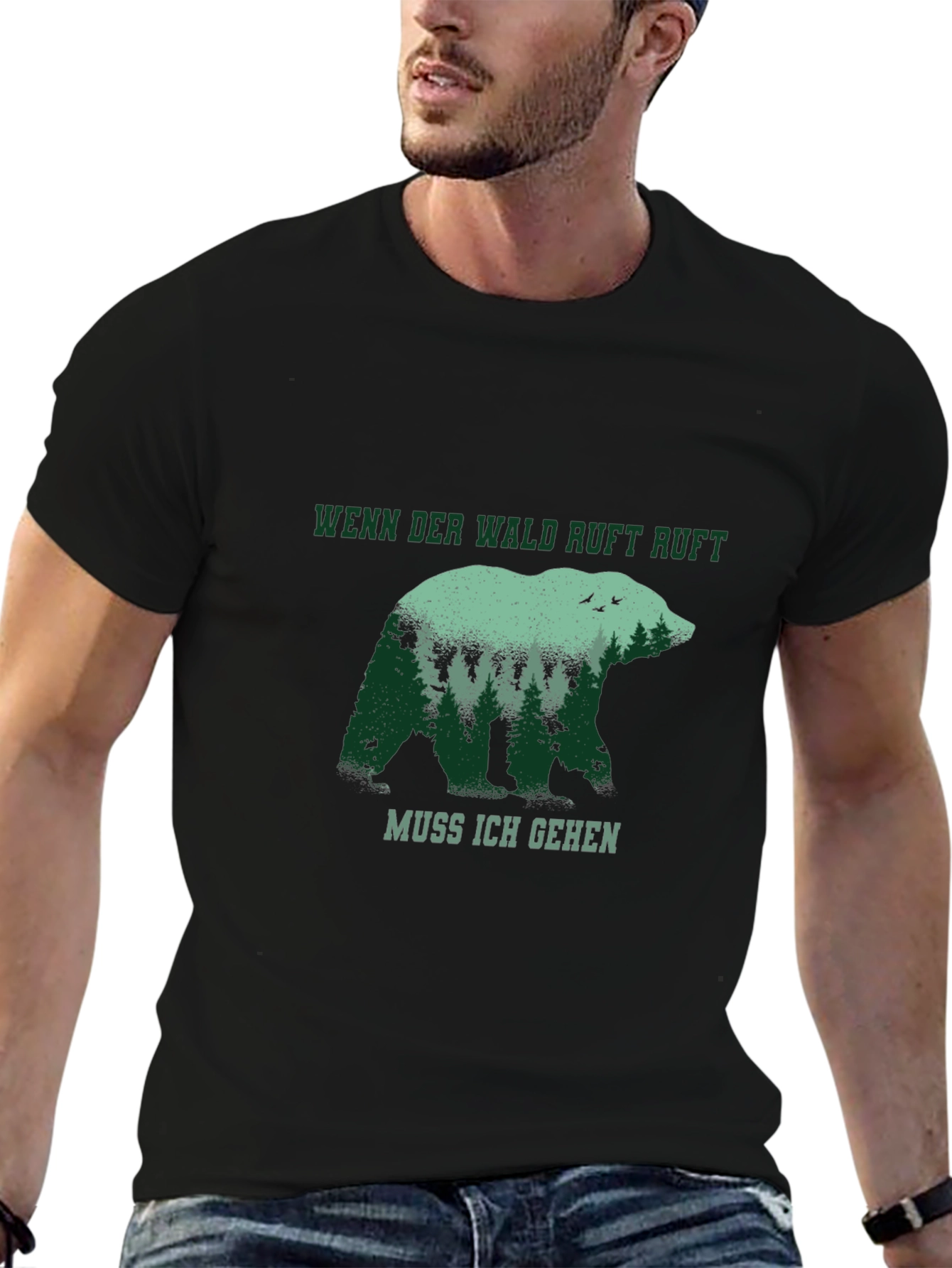 Wenn Der Wald Ruft Bear T-Shirt