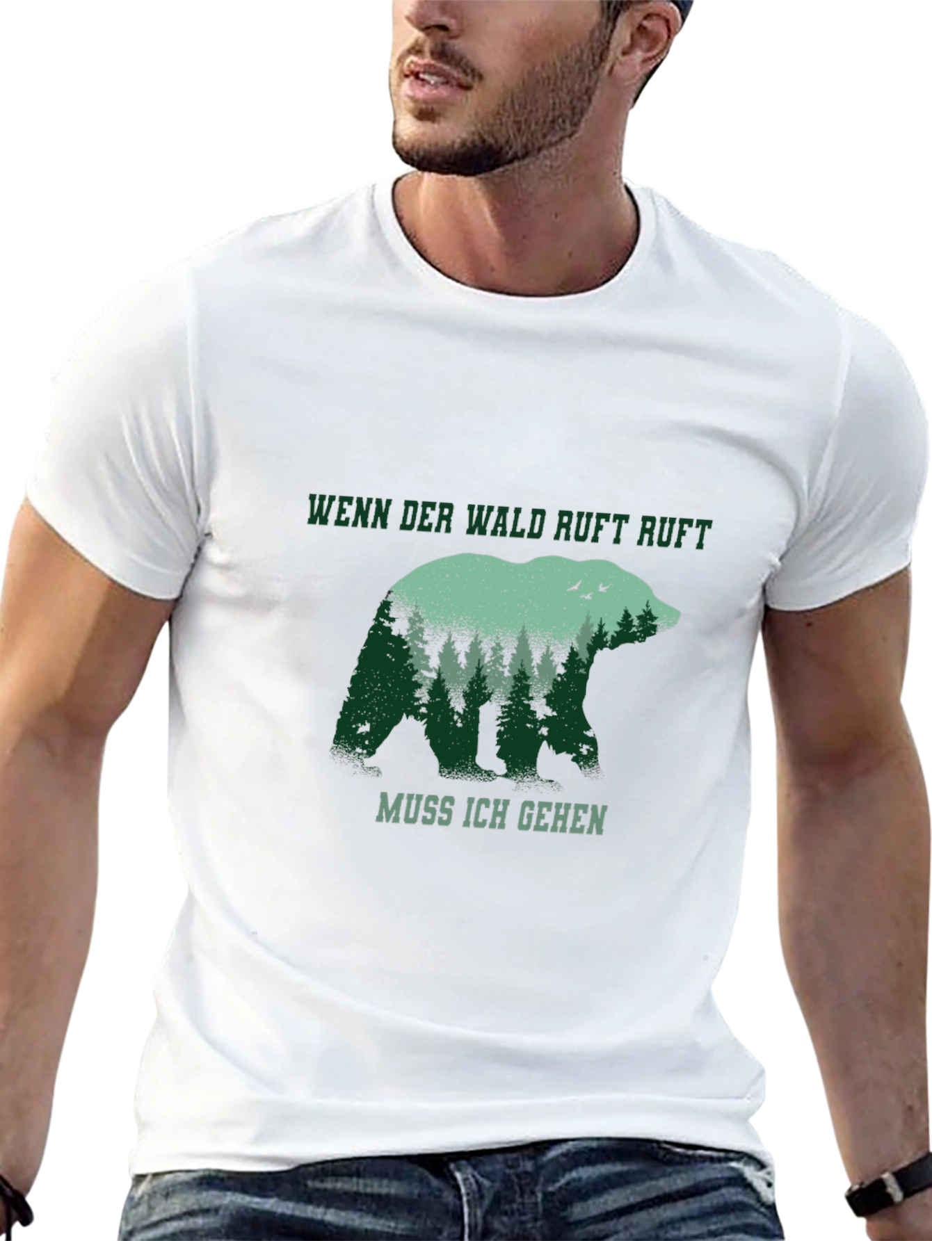 Wenn Der Wald Ruft Bear T-Shirt