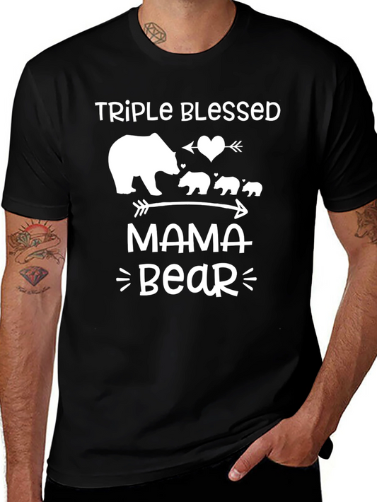 Triple Blessed Mama Bear T-Shirt