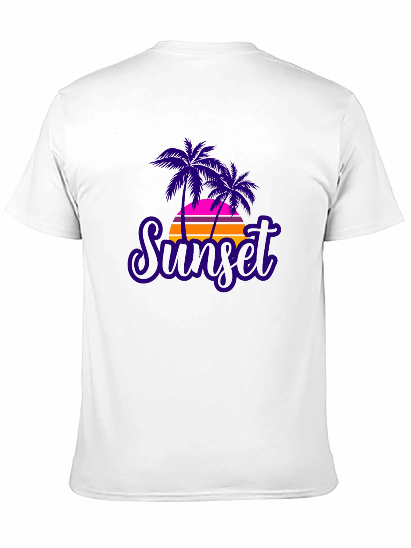 Sunset Palms Graphic Tee - Retro Style T-Shirt