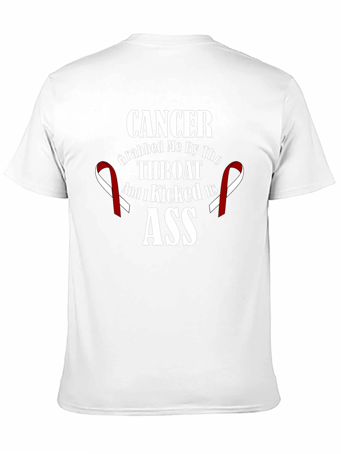 Cancer Kicked Its Ass Black Graphic T-Shirt