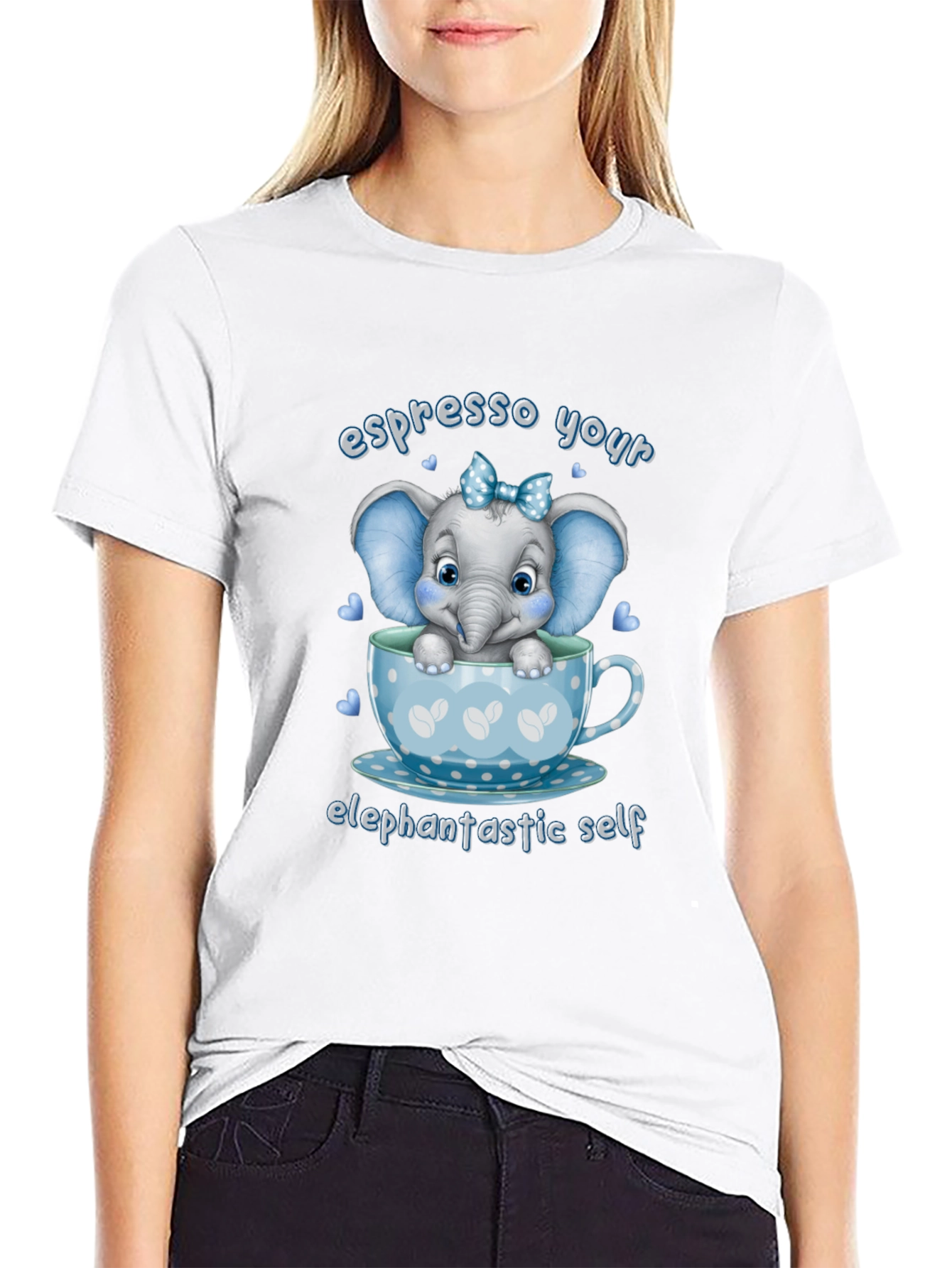 Espresso Your Elefantastic Self Graphic T-Shirt