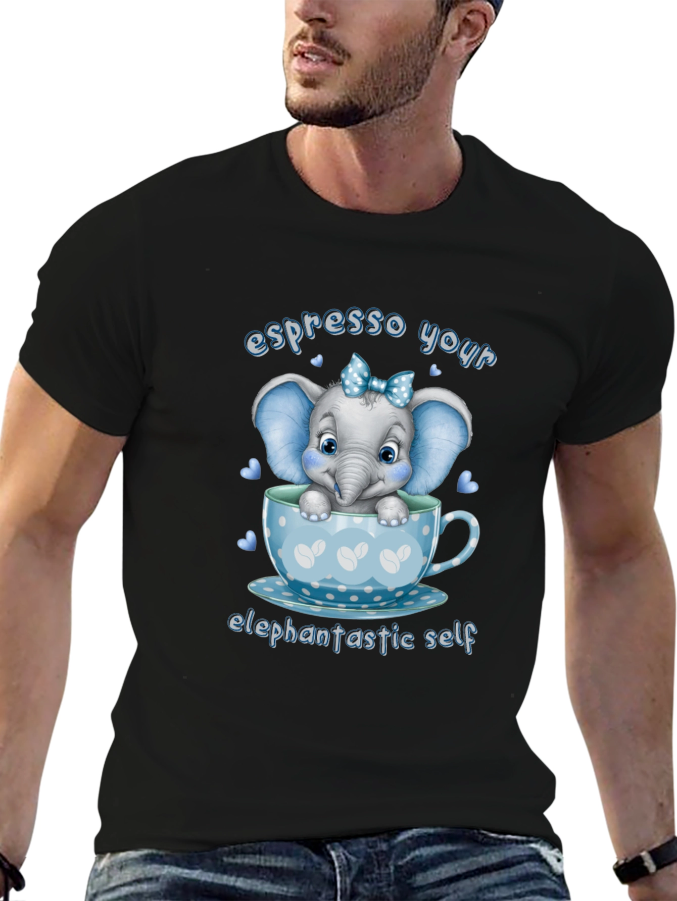 Espresso Your Elefantastic Self Graphic T-Shirt