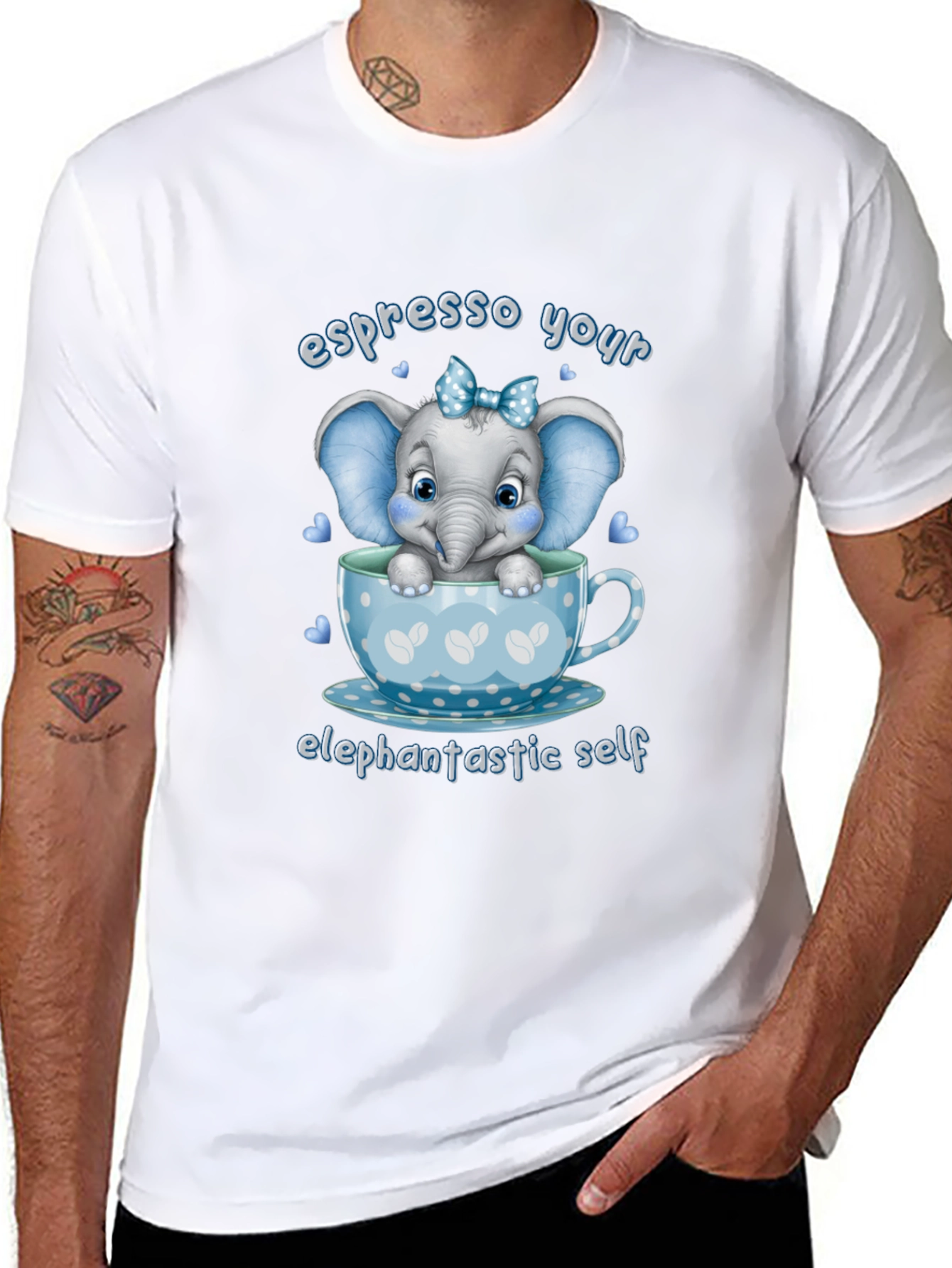 Espresso Your Elefantastic Self Graphic T-Shirt