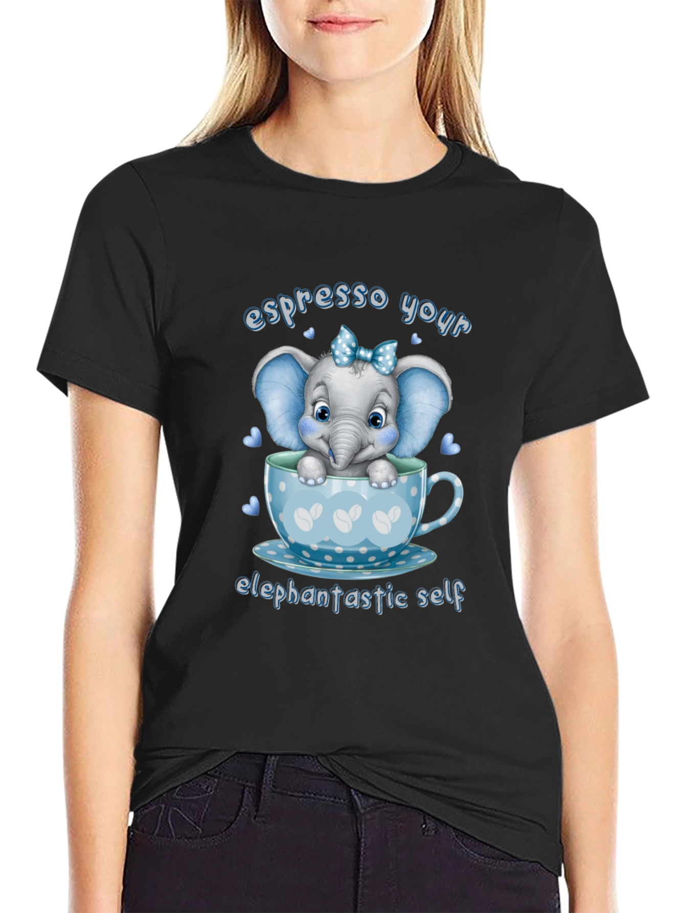 Espresso Your Elefantastic Self Graphic T-Shirt