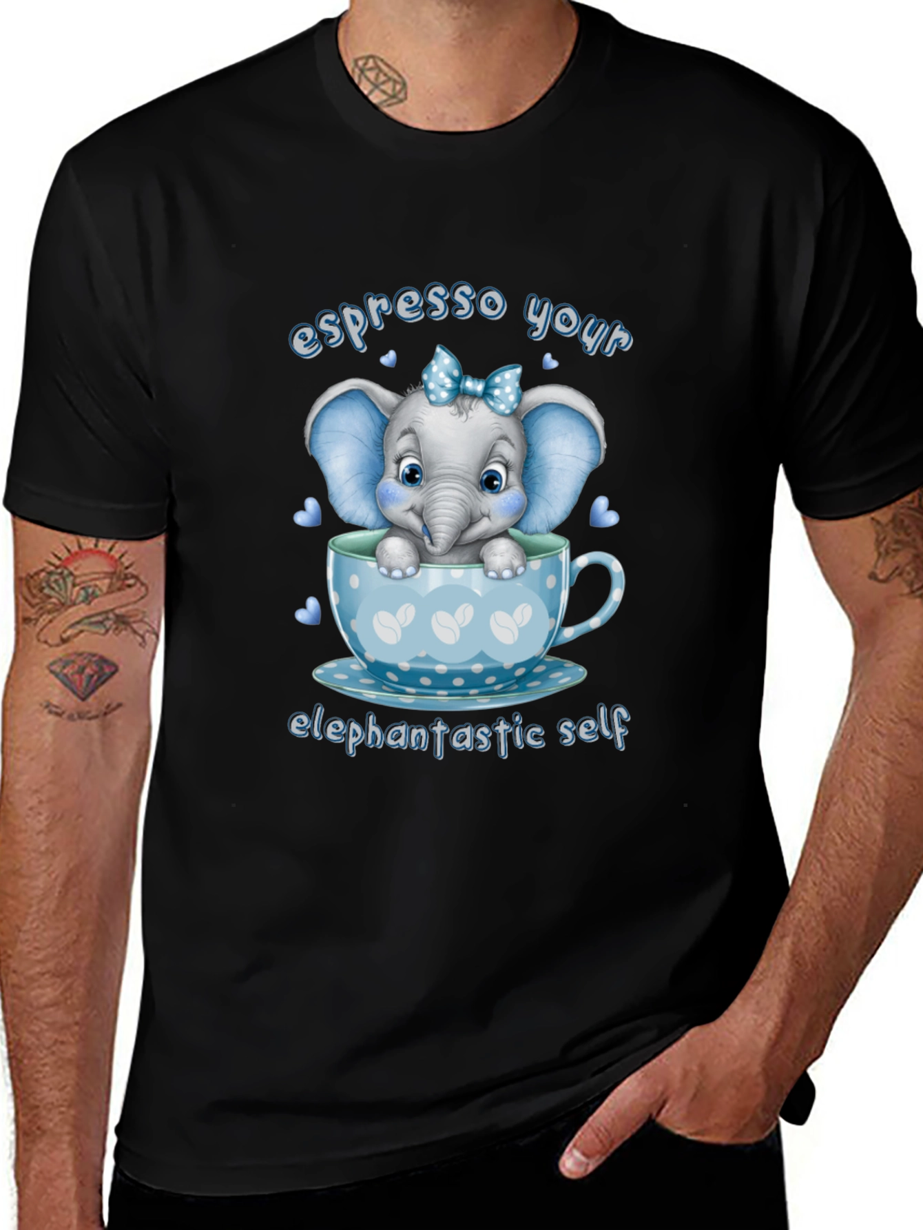 Espresso Your Elefantastic Self Graphic T-Shirt