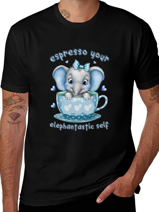 Espresso Your Elefantastic Self Graphic T-Shirt
