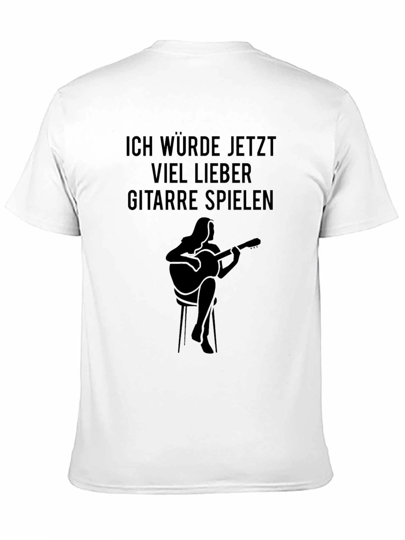 Ich Würde Jetzt Gitarre Spielen Black T-Shirt