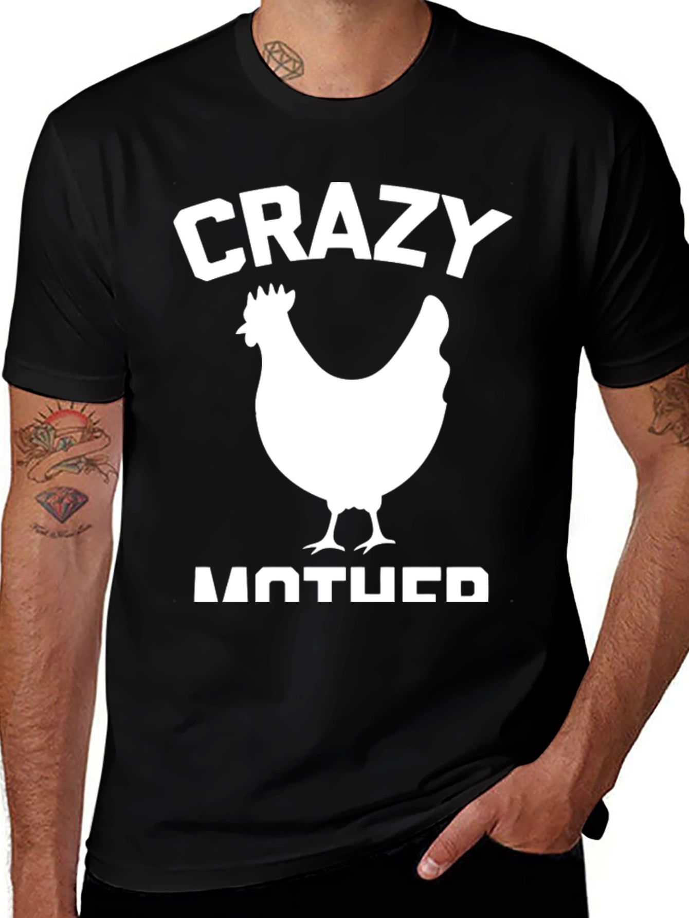 Crazy Chicken Mother T-Shirt - Funny Animal Tee