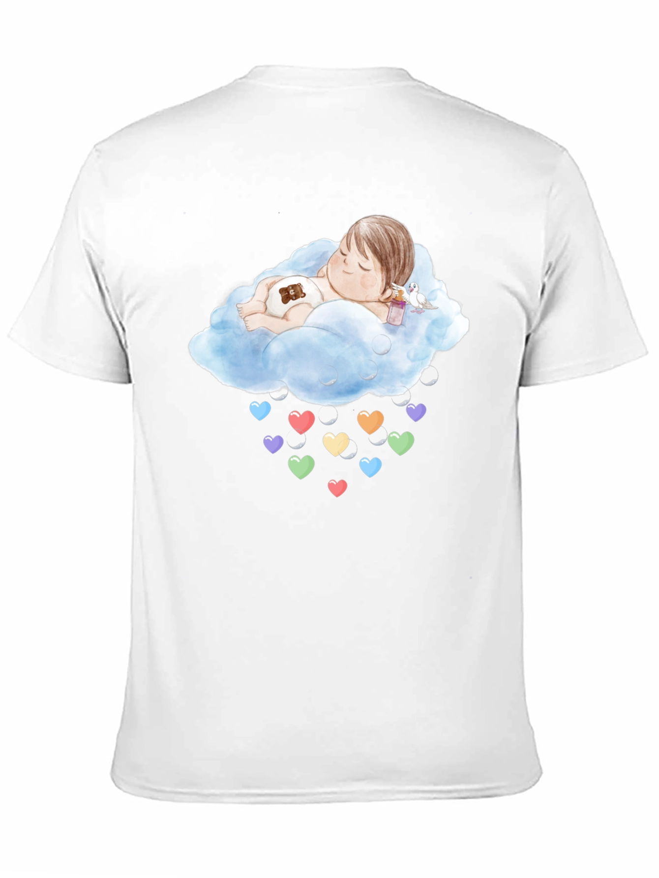 Cloud Baby Heart Rain Graphic Tee