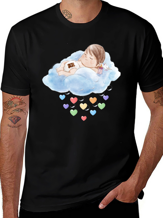 Cloud Baby Heart Rain Graphic Tee