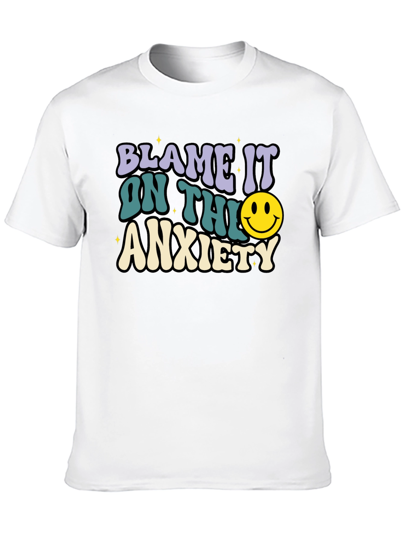 Blame It On Anxiety T-Shirt Retro Style
