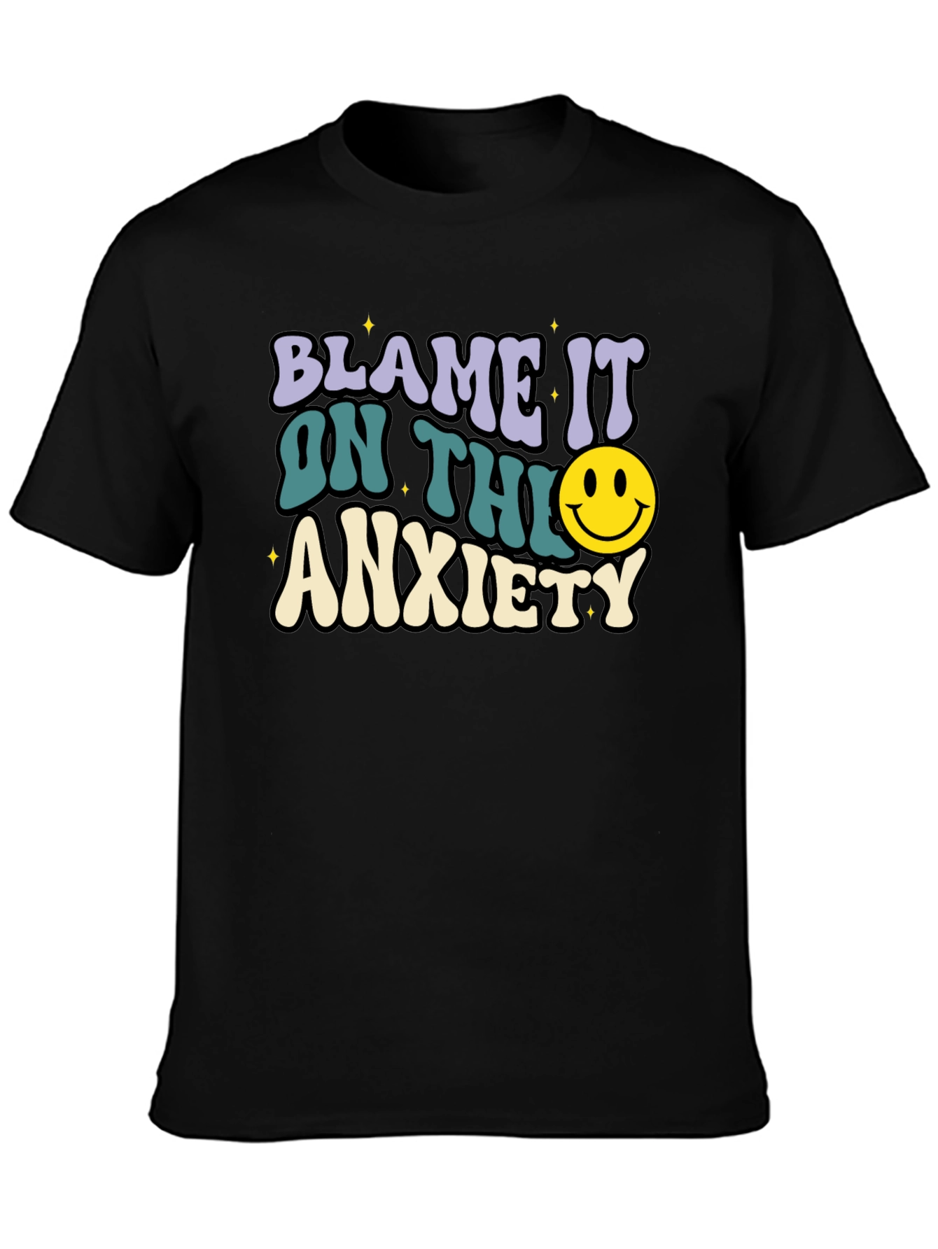 Blame It On Anxiety T-Shirt Retro Style