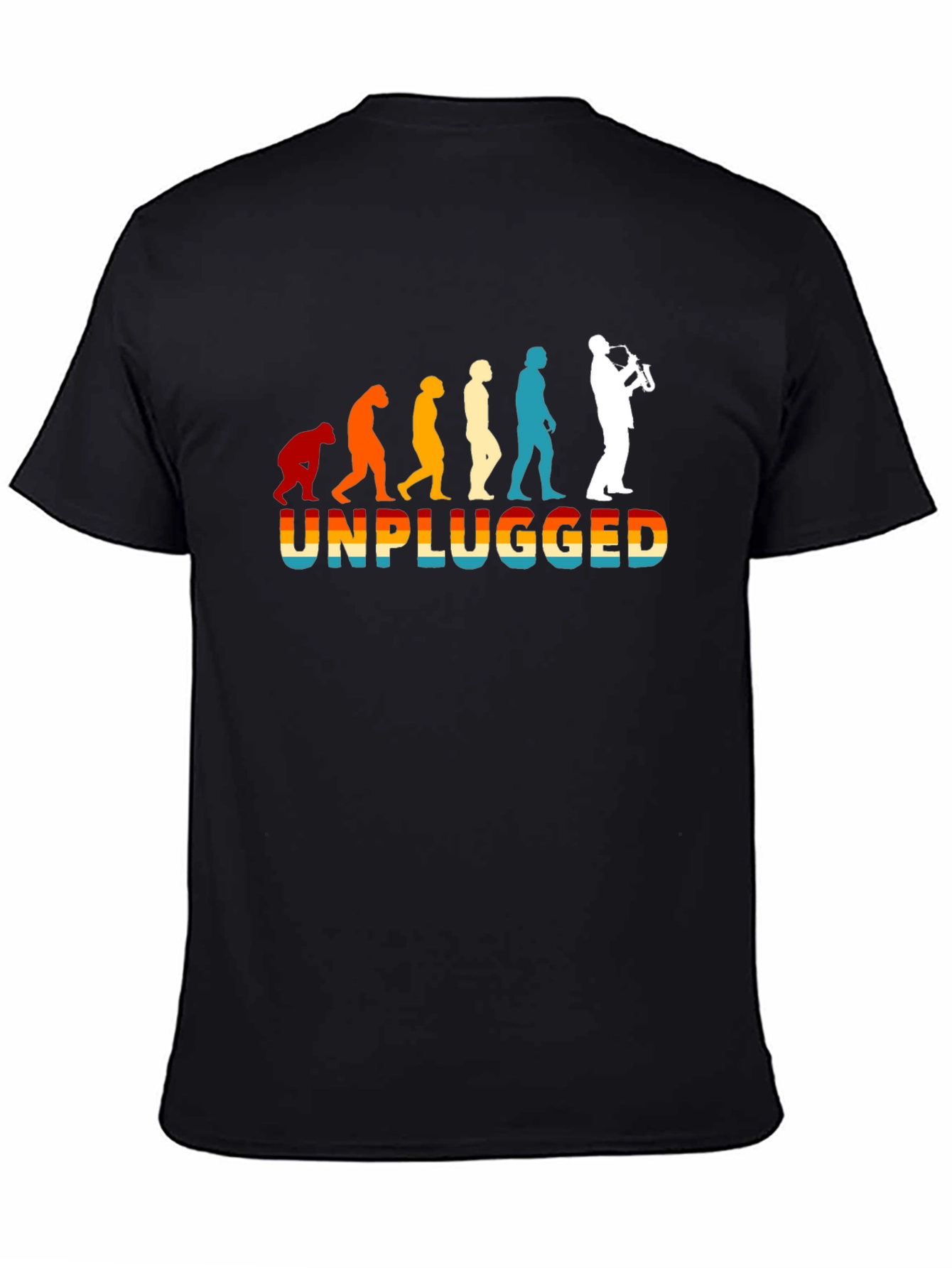 Unplugged Sax Player Evolution T-Shirt