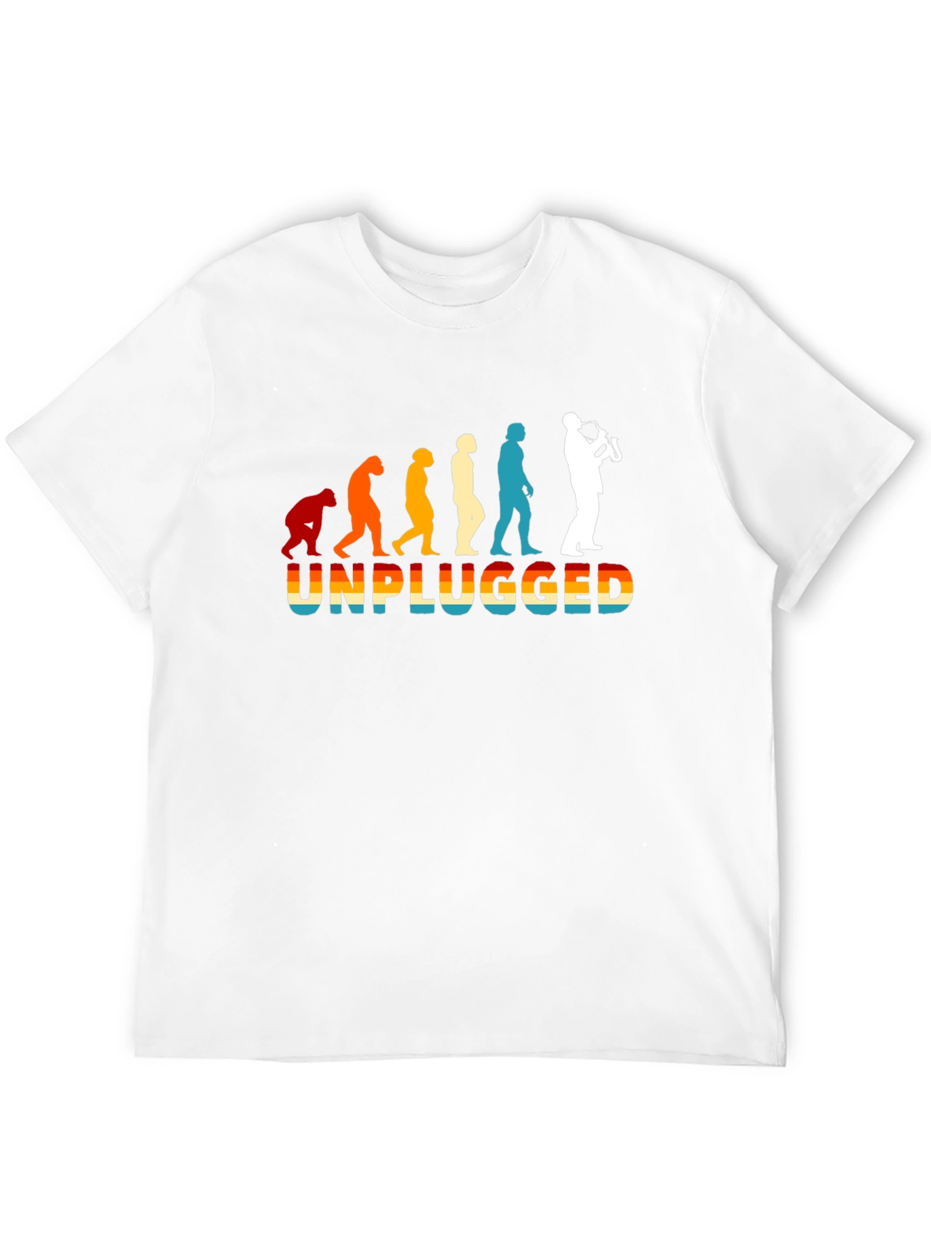 Unplugged Sax Player Evolution T-Shirt