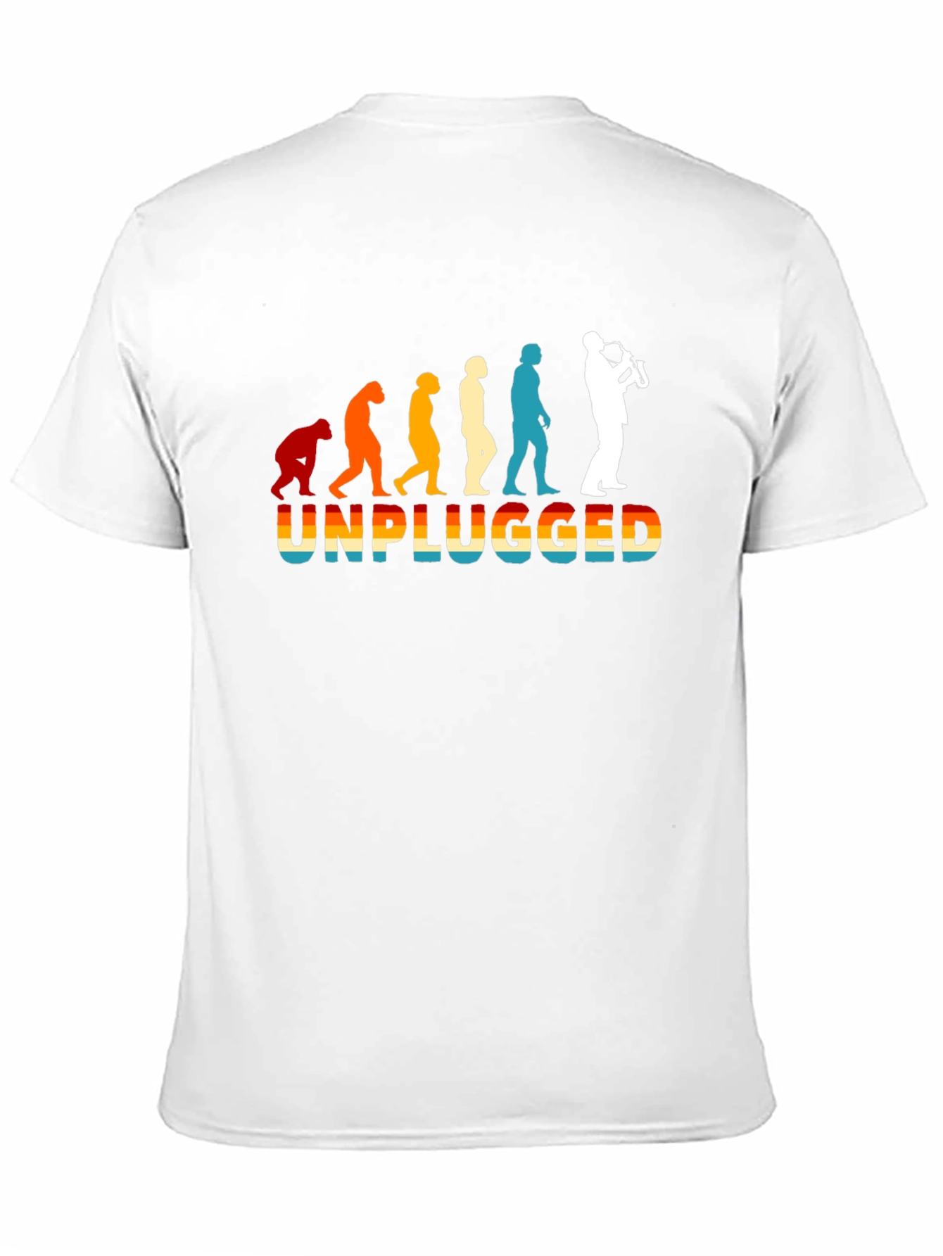 Unplugged Sax Player Evolution T-Shirt