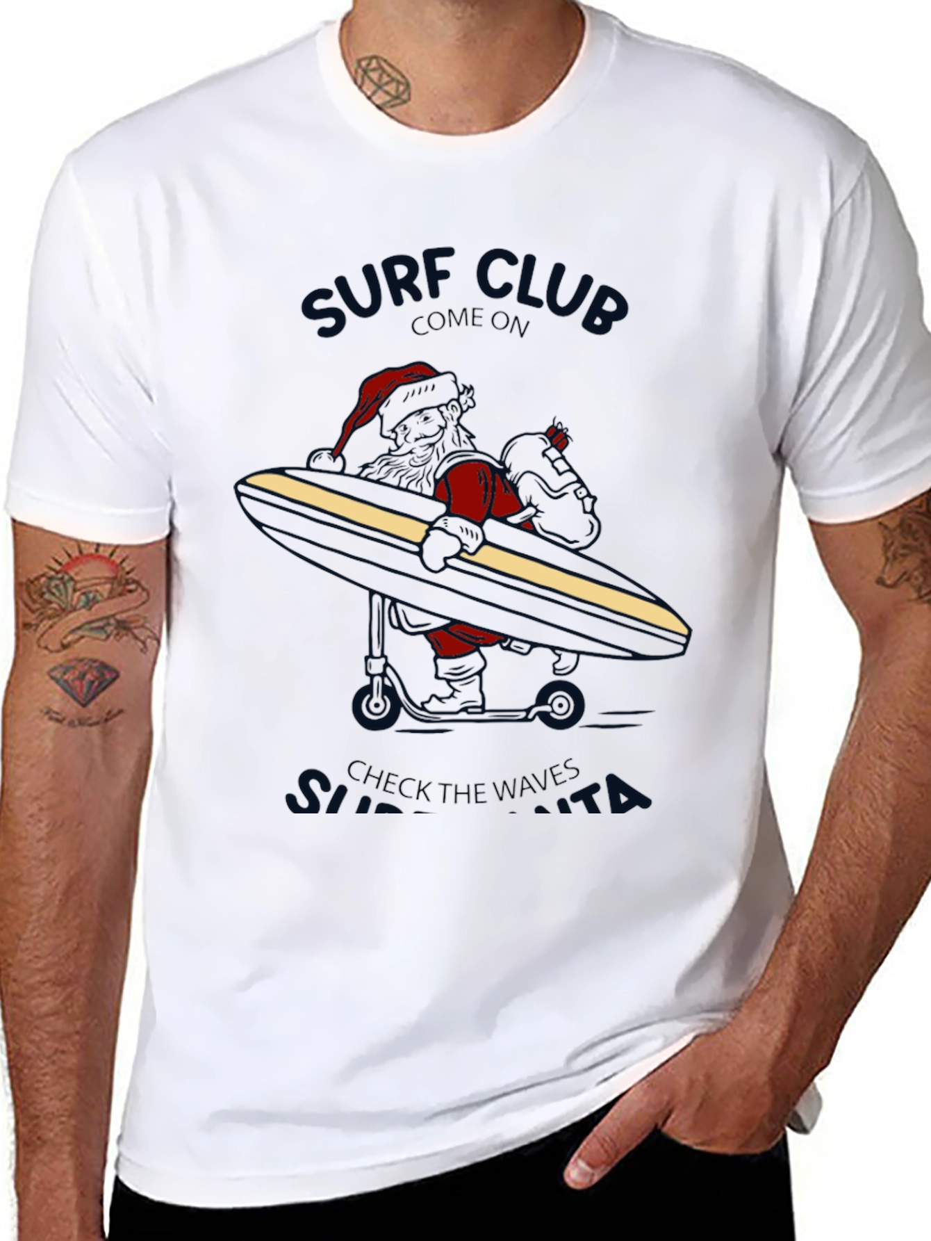 Surf Club Santa T-Shirt