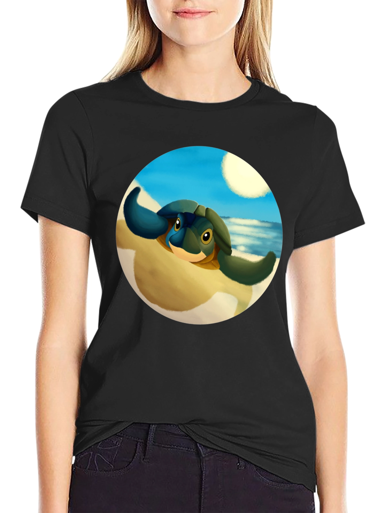 Cute Turtle Graphic Tee