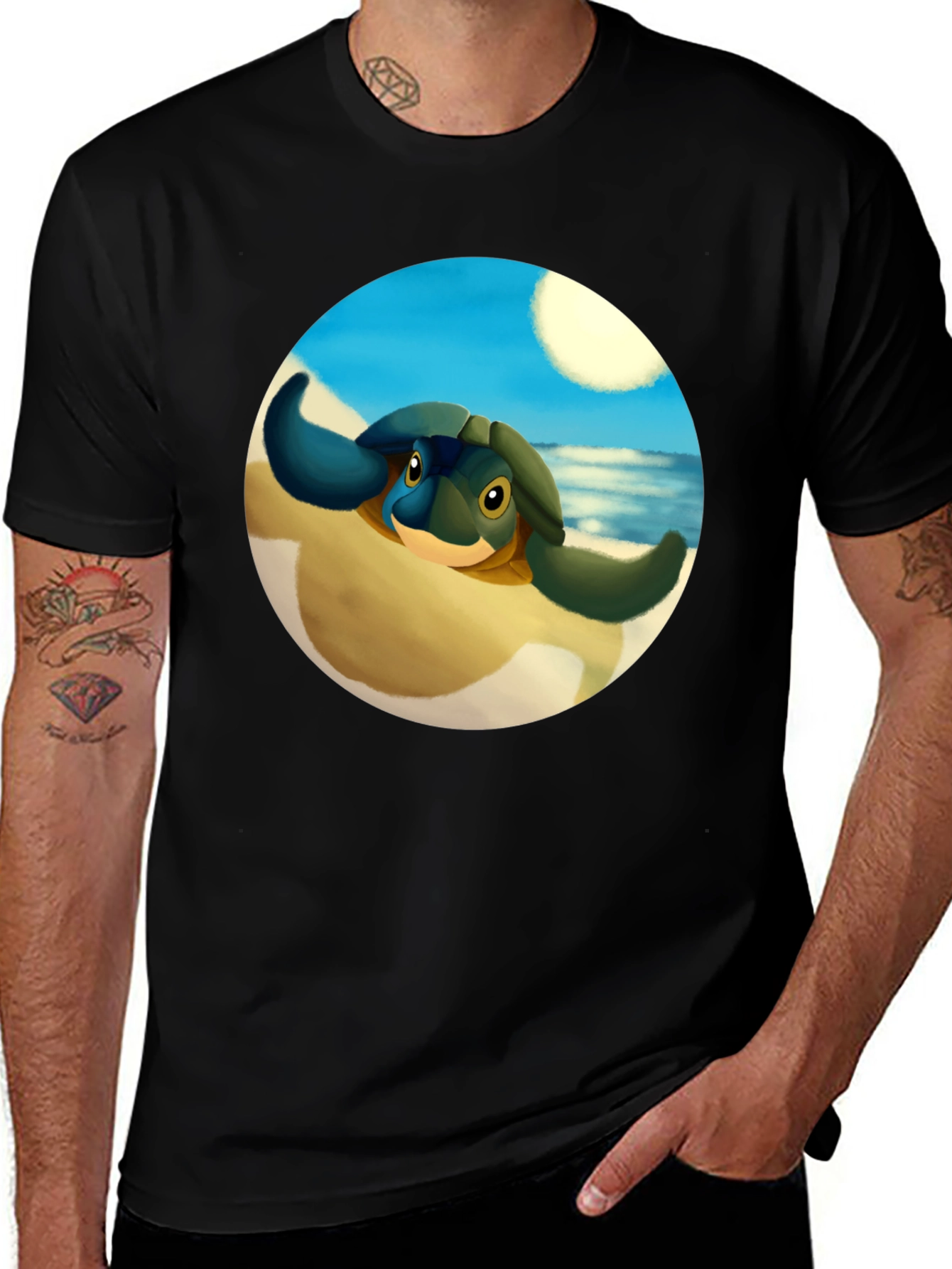 Cute Turtle Graphic Tee