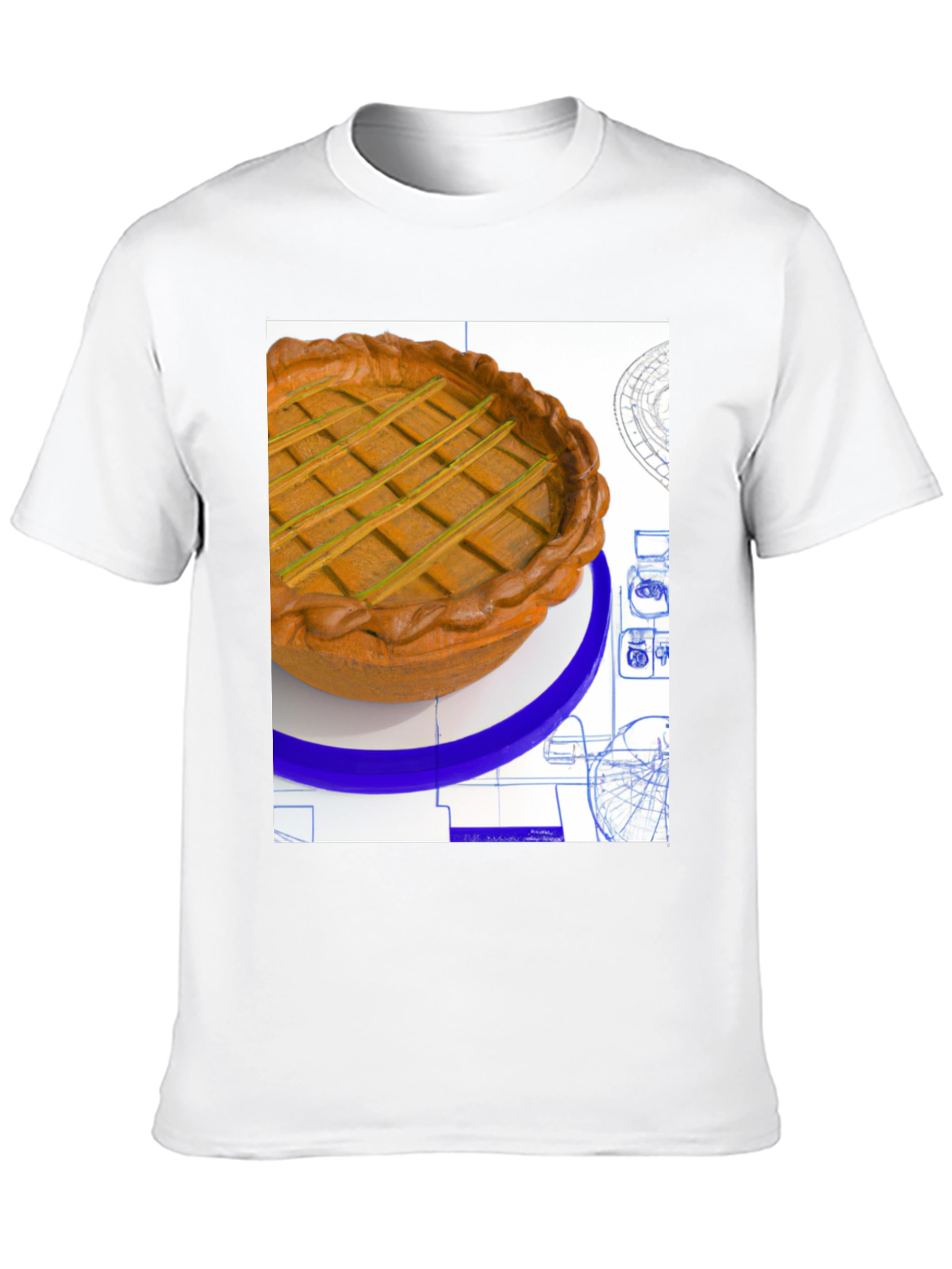 Pie Blueprint Graphic Tee