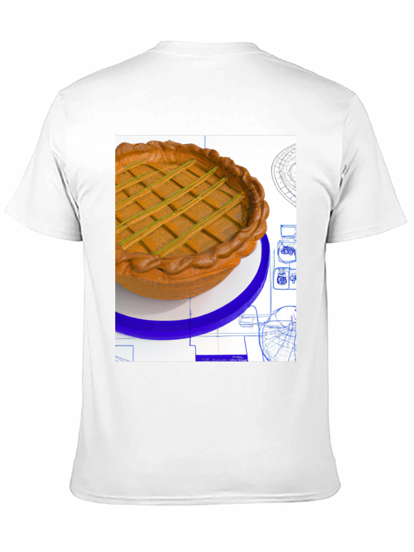 Pie Blueprint Graphic Tee